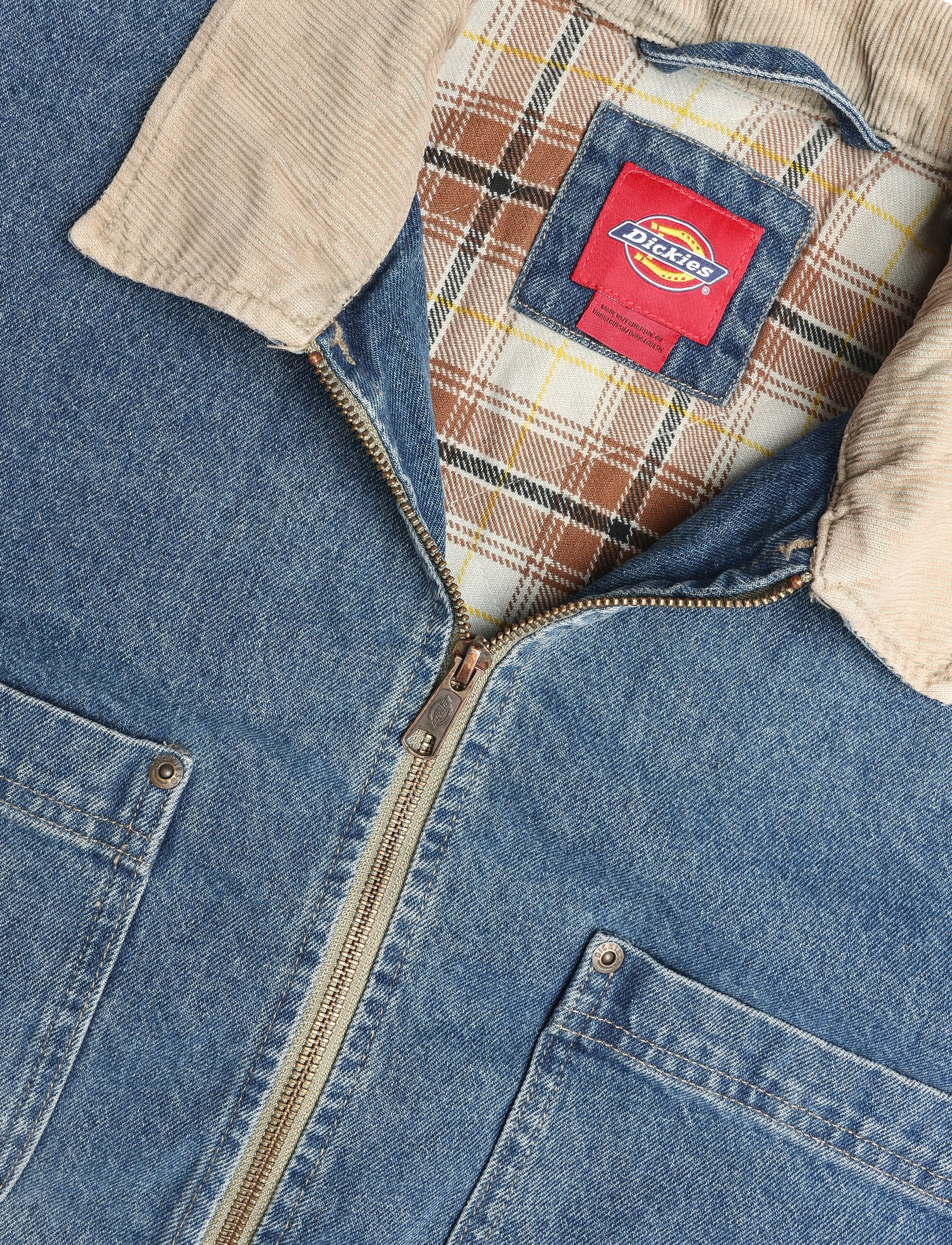 Dickies - TAYLOR DENIM JACKET - voodriga teksatagid - mid blue fade wash - 2
