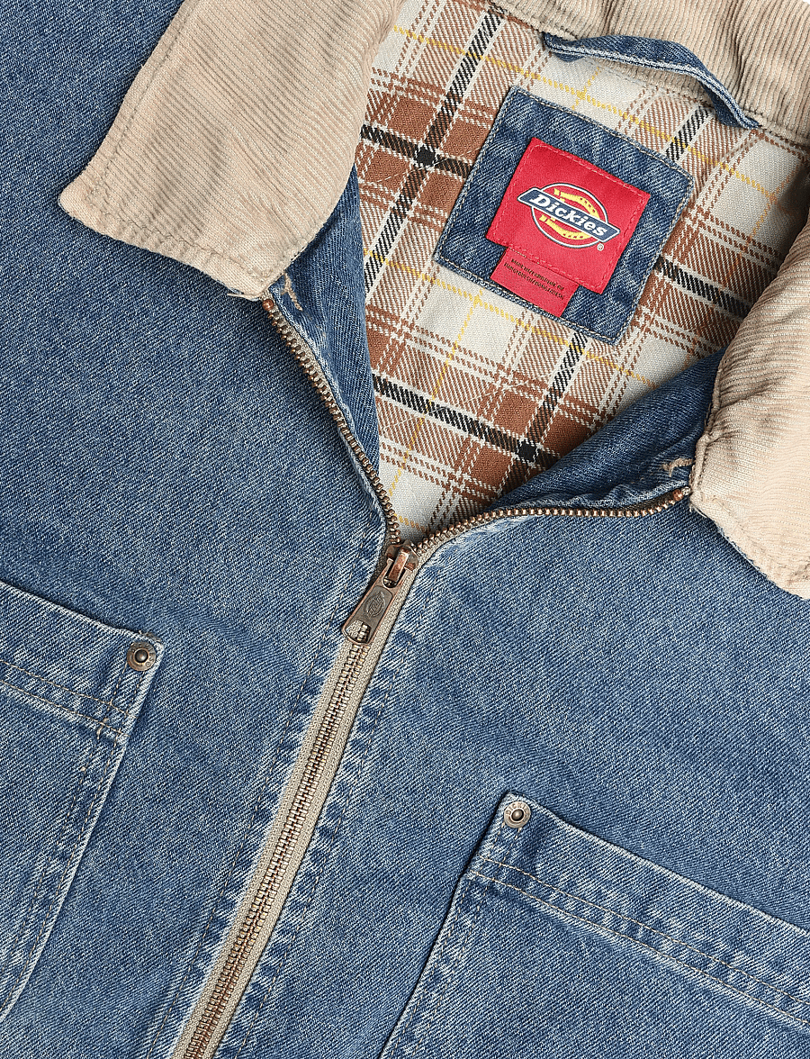 Dickies - TAYLOR DENIM JACKET - voodriga teksatagid - mid blue fade wash - 2