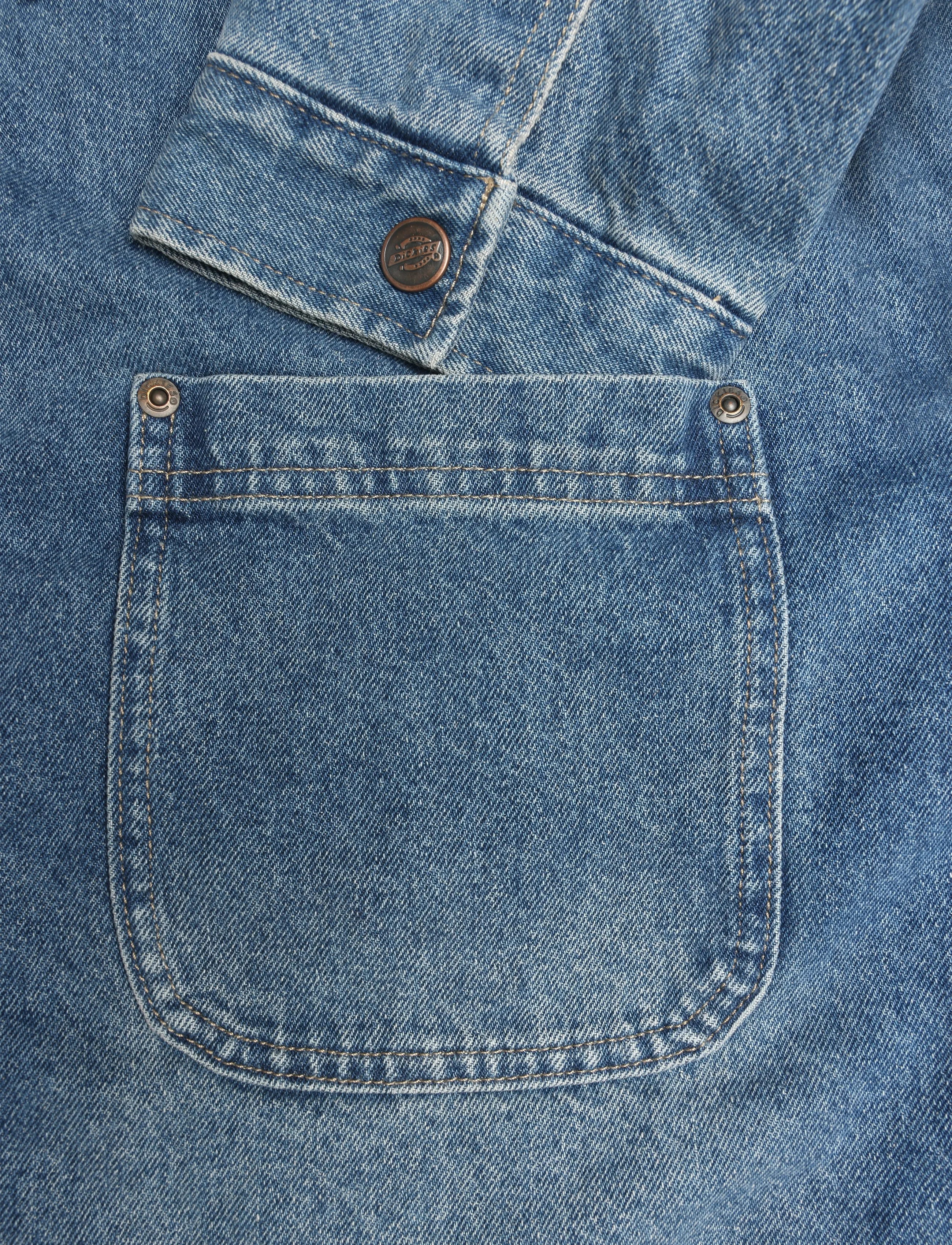 Dickies - TAYLOR DENIM JACKET - voodriga teksatagid - mid blue fade wash - 3