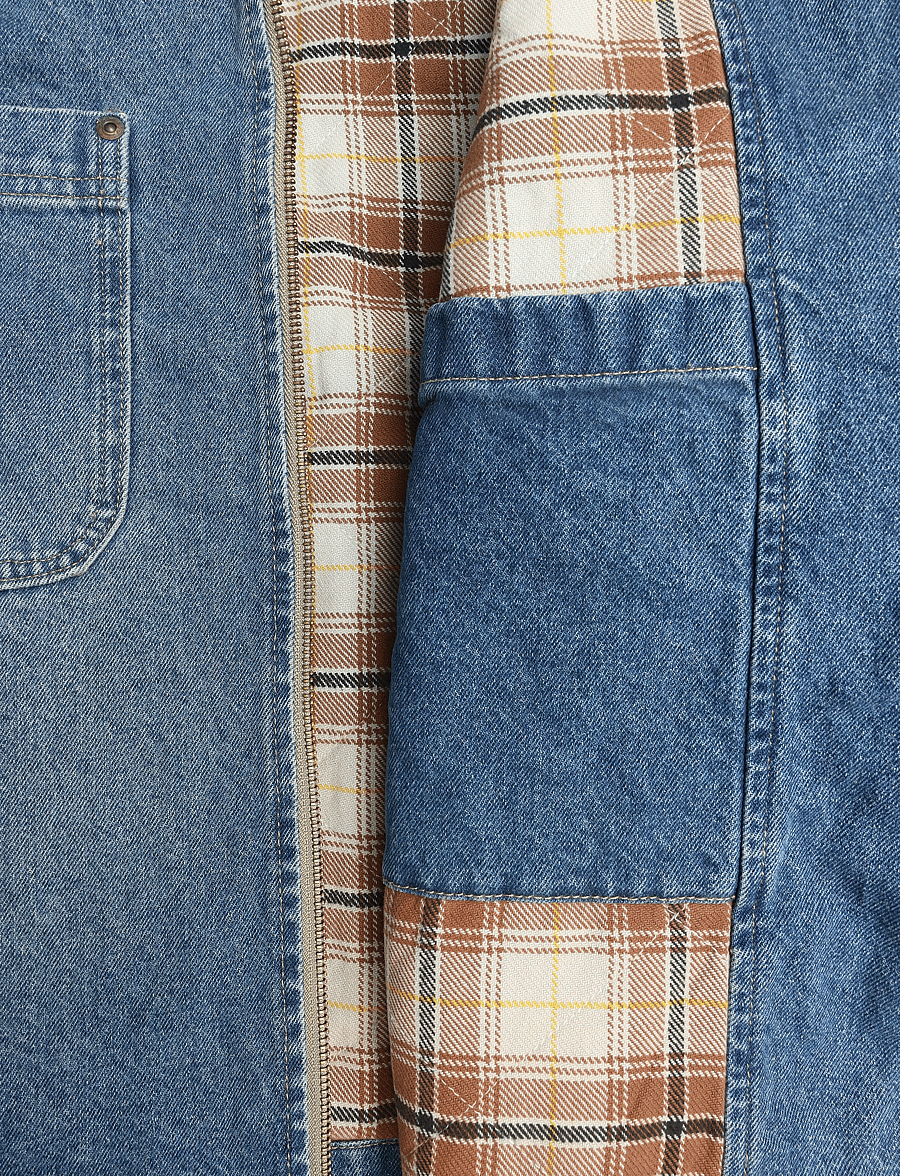 Dickies - TAYLOR DENIM JACKET - voodriga teksatagid - mid blue fade wash - 4