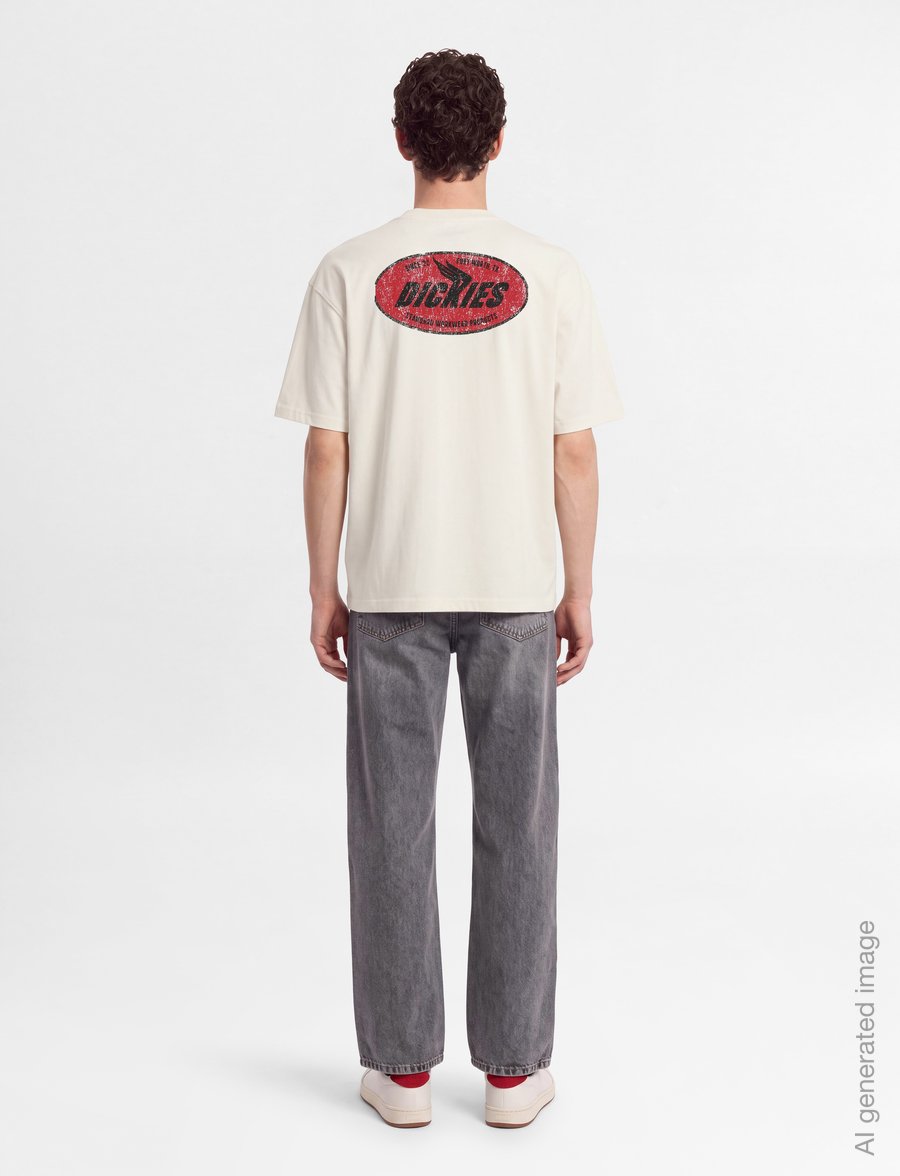 Dickies - SHONTO SS TEE - kortærmede t-shirts - egret - 4
