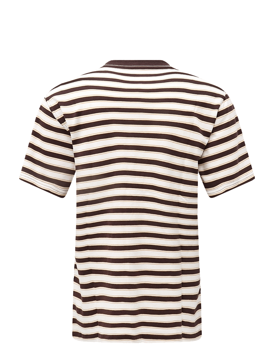 Dickies - STRIPE SS TEE - kortärmade t-shirts - chocolate brown - 1