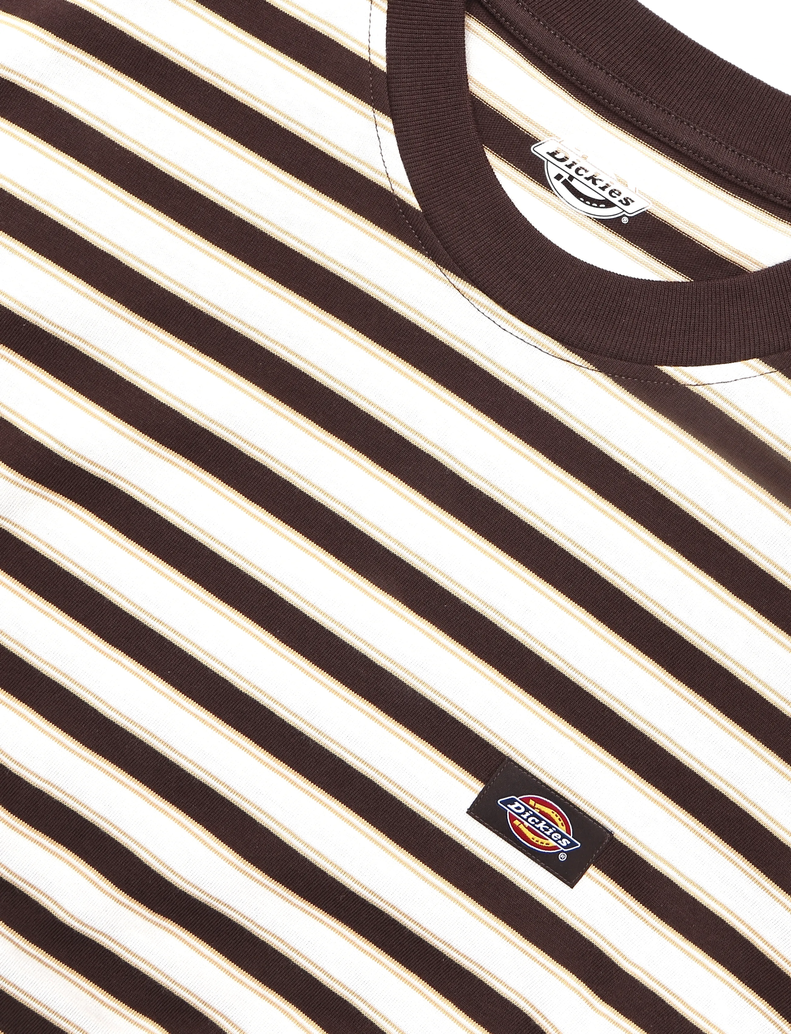 Dickies - STRIPE SS TEE - kortärmade t-shirts - chocolate brown - 2
