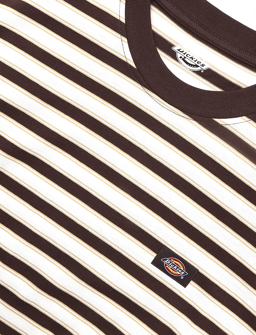 Dickies - STRIPE SS TEE - kortärmade t-shirts - chocolate brown - 2