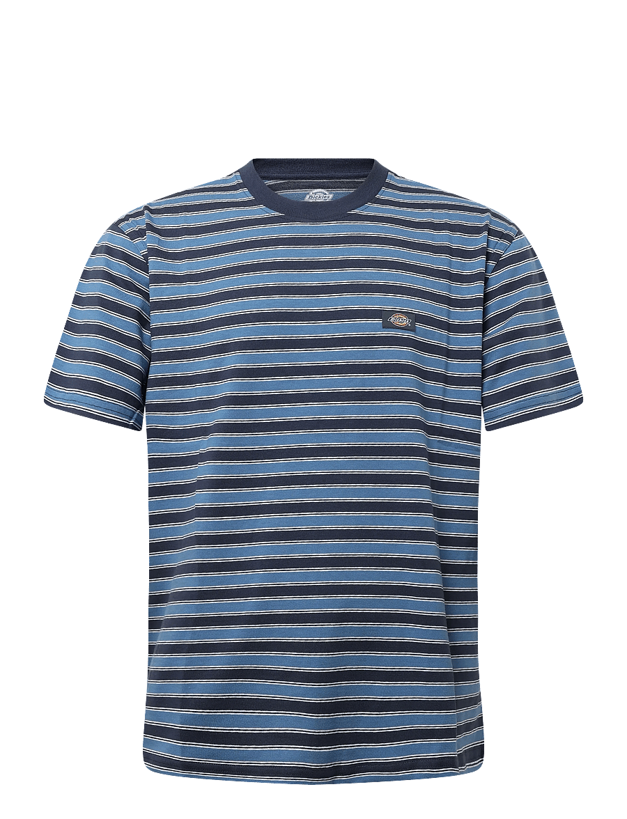 Dickies - STRIPE SS TEE - kortärmade t-shirts - navy blue - 0