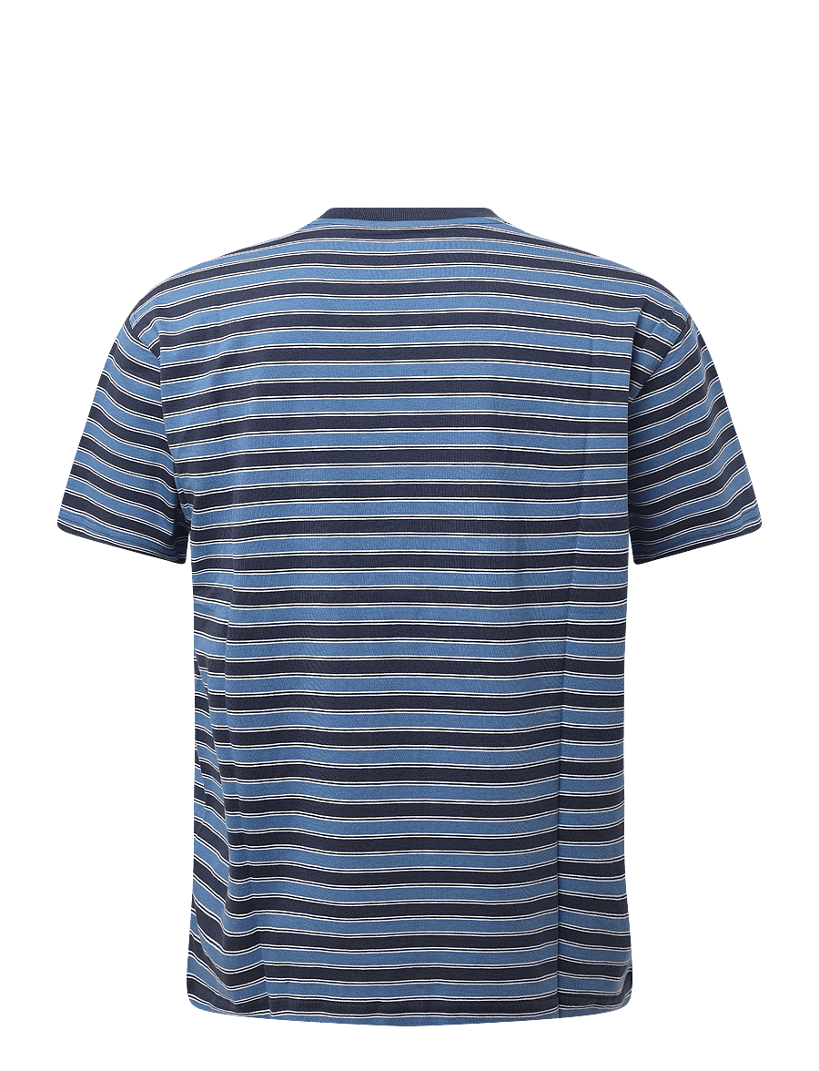 Dickies - STRIPE SS TEE - kortärmade t-shirts - navy blue - 1