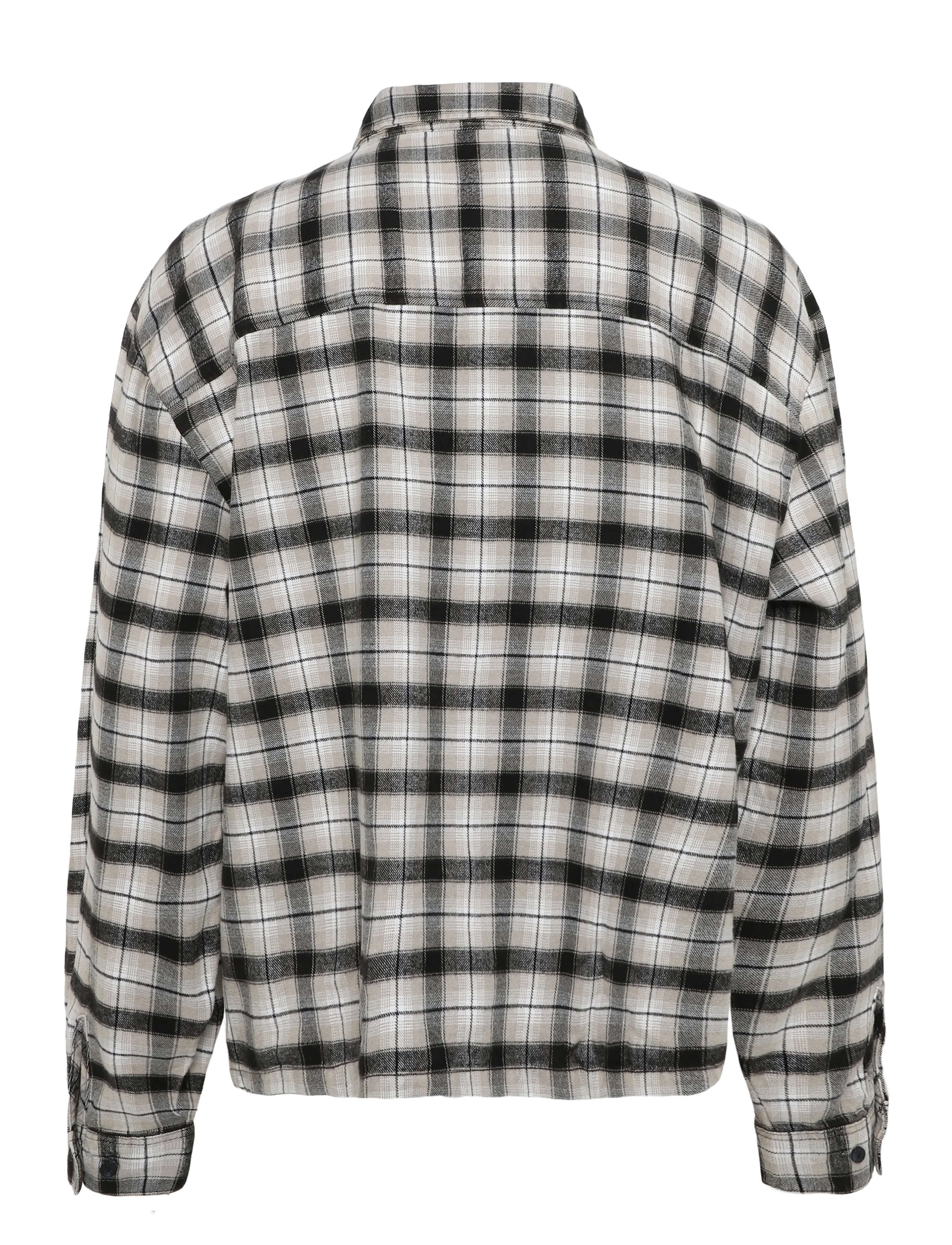 Dickies - JEROME CROPPED FLANNEL SHIRT - flannel shirts - black - 1