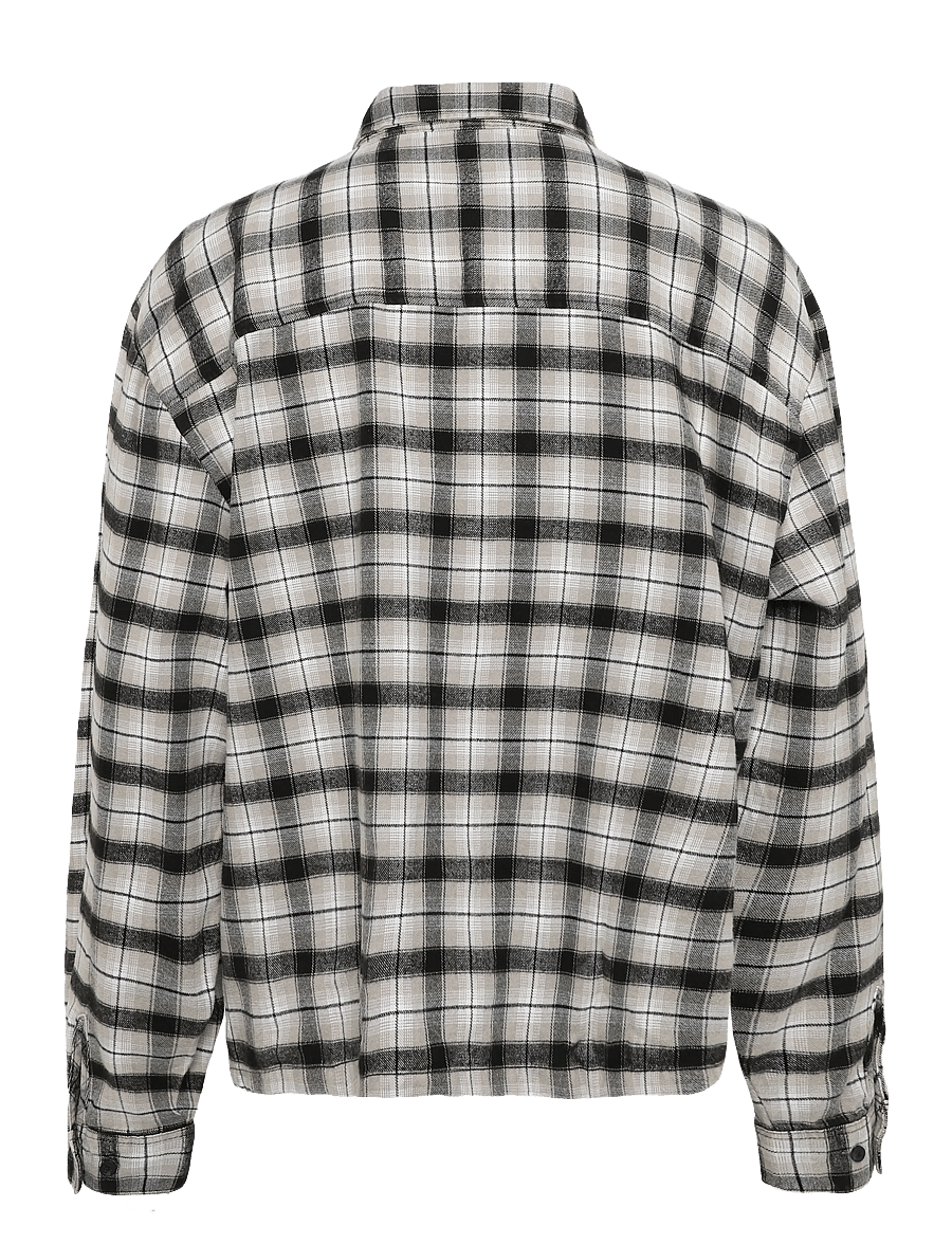 Dickies - JEROME CROPPED FLANNEL SHIRT - flannel shirts - black - 1