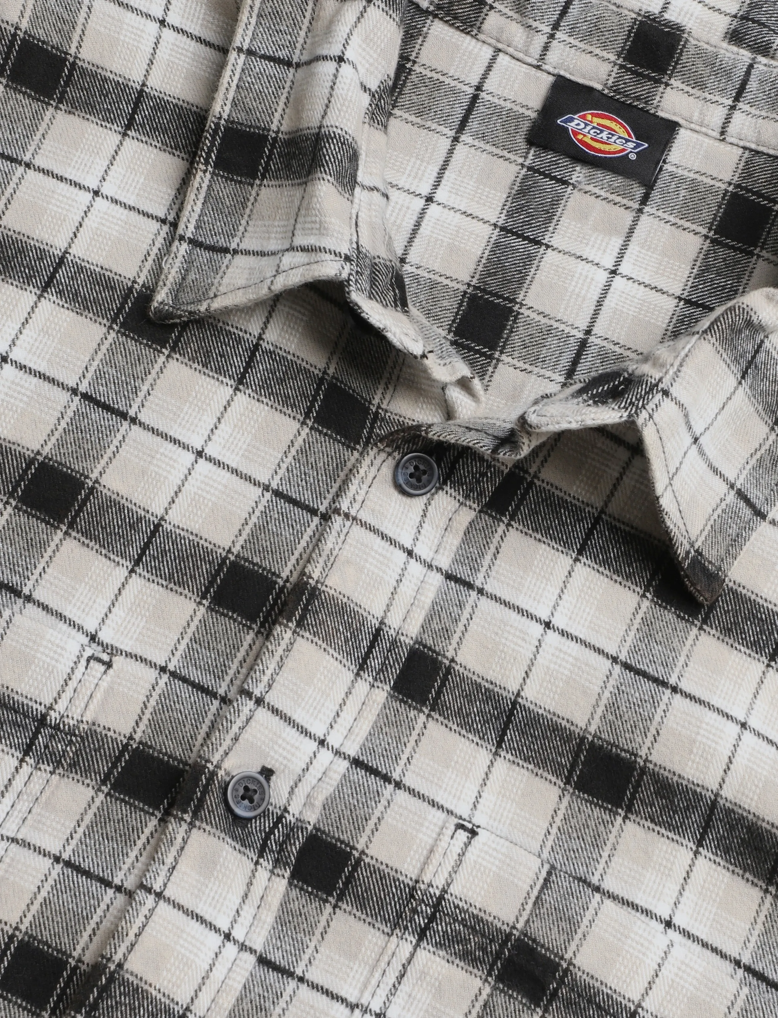 Dickies - JEROME CROPPED FLANNEL SHIRT - flannel shirts - black - 2