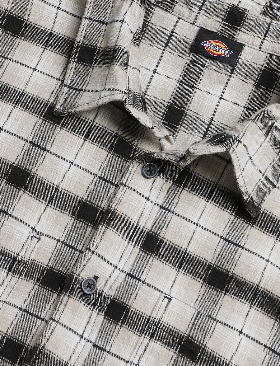 Dickies - JEROME CROPPED FLANNEL SHIRT - flannel shirts - black - 2