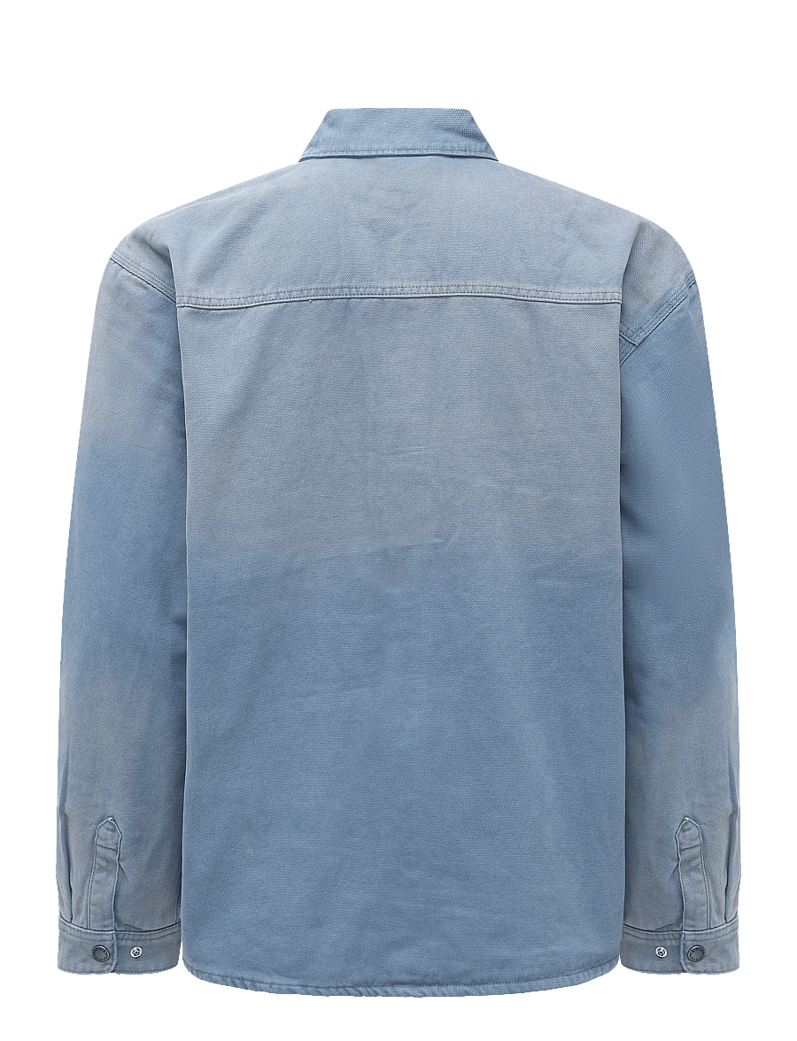 Dickies - FLANNEL LINED CANVAS SHACKET - herbstjacken - retro indigo - 1