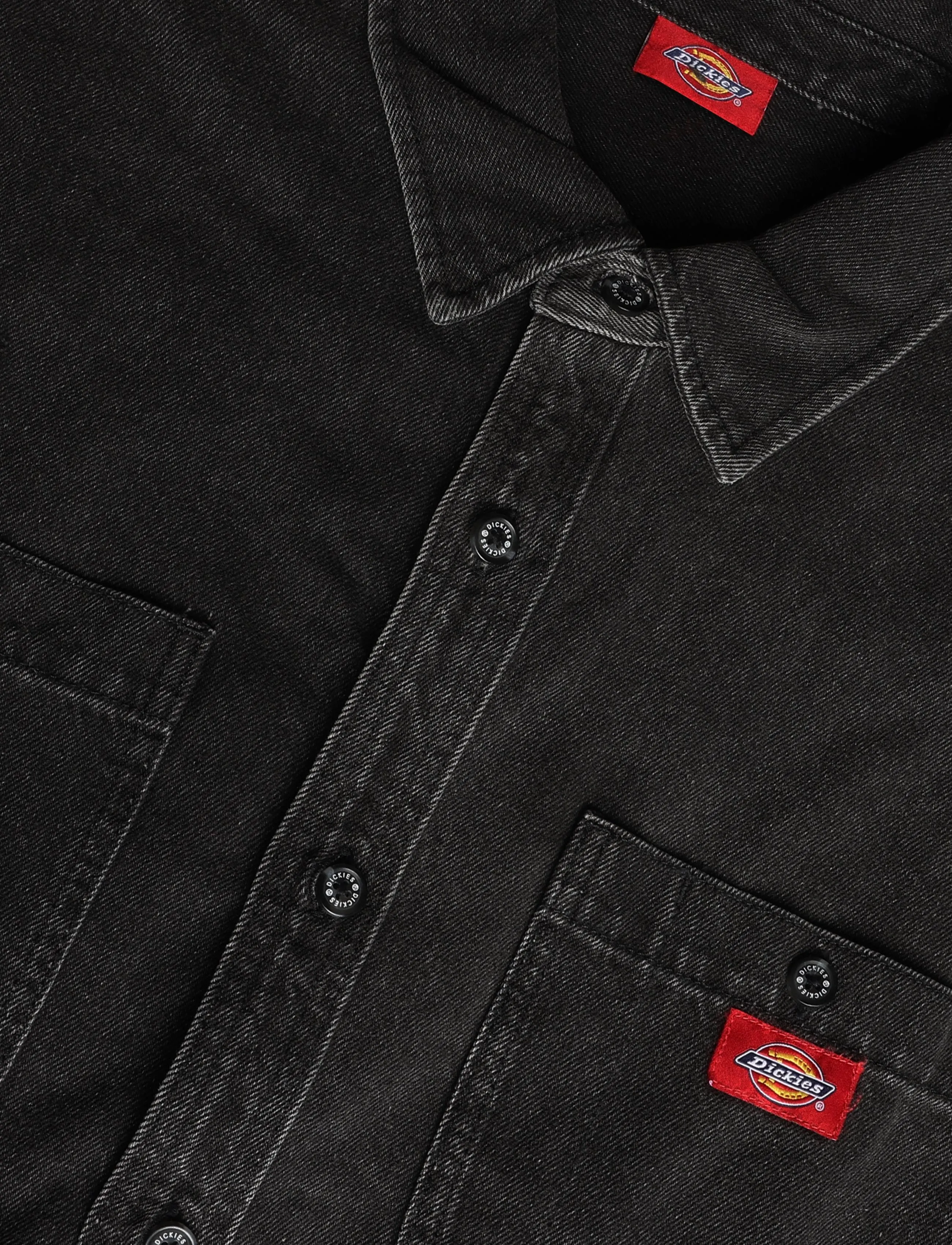 Dickies - MECHANIC DENIM SHIRT - teksasärgid - black wash - 2