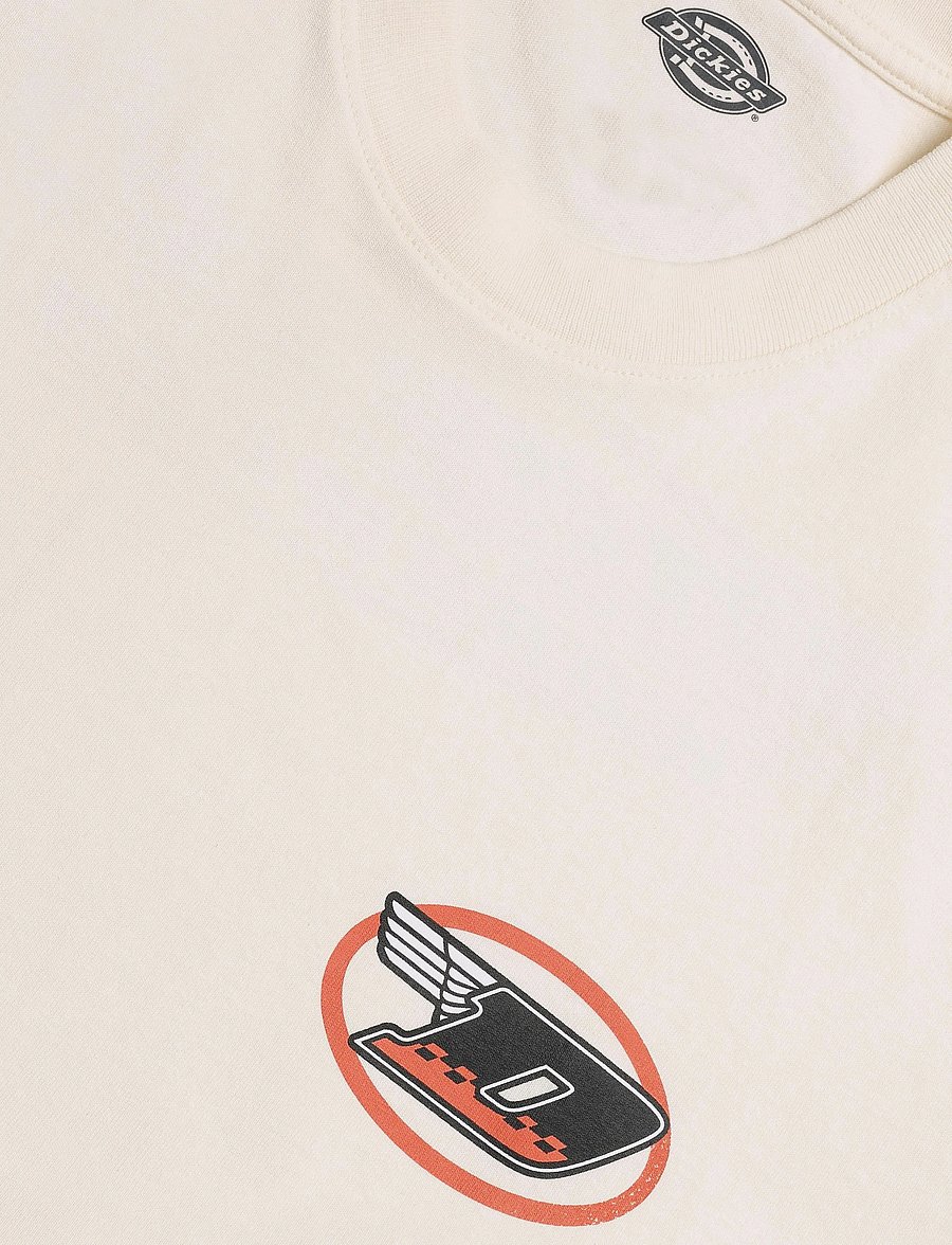 Dickies - BRADENTON SS TEE - kortärmade t-shirts - egret - 2