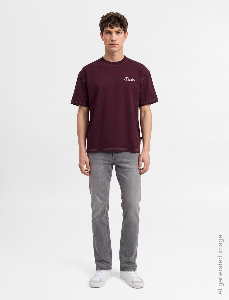 Dickies - CORNVILLE SS TEE - lühikeste varrukatega t-särgid - maroon - 0