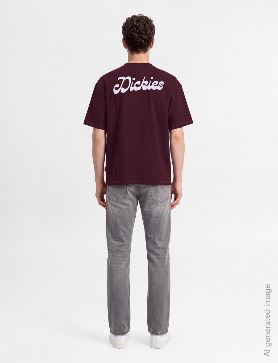 Dickies - CORNVILLE SS TEE - lühikeste varrukatega t-särgid - maroon - 4
