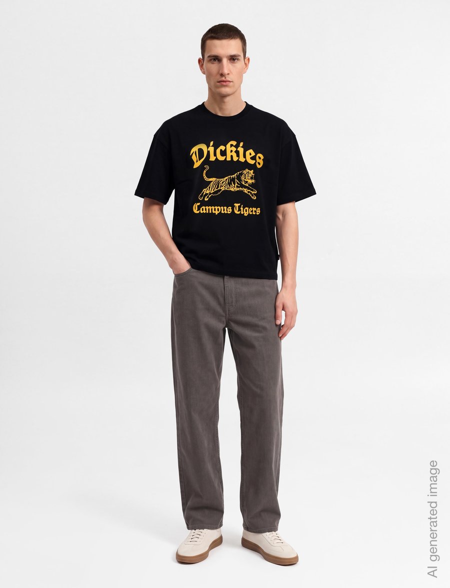 Dickies - APALACHICOLSA SS TEE - lühikeste varrukatega t-särgid - black - 0