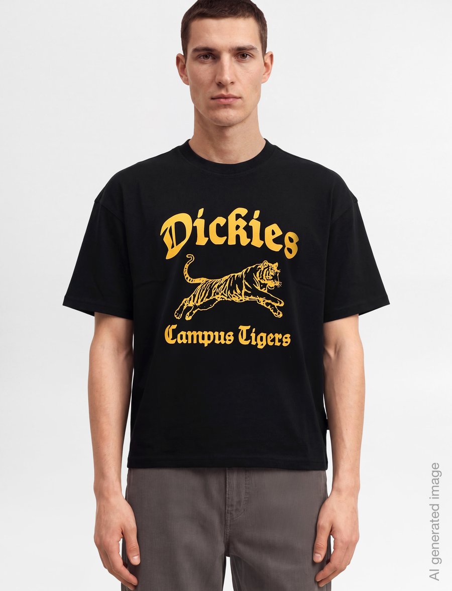 Dickies - APALACHICOLSA SS TEE - lühikeste varrukatega t-särgid - black - 3