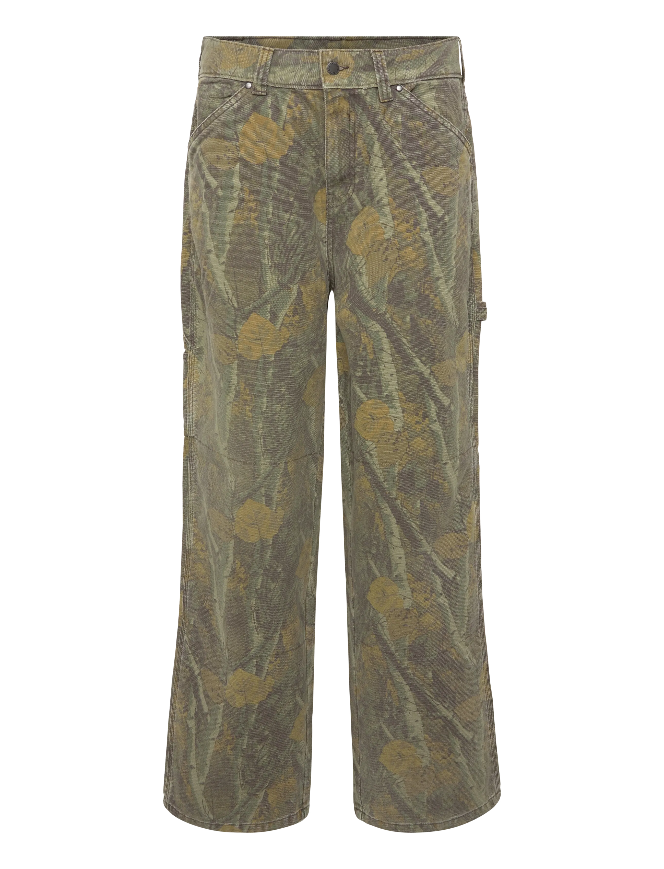 Dickies HOUCK LOOSE STRAIGHT CAMO CANVAS PANTS - Casual byxor - CAMOUFLAGE / khaki/green