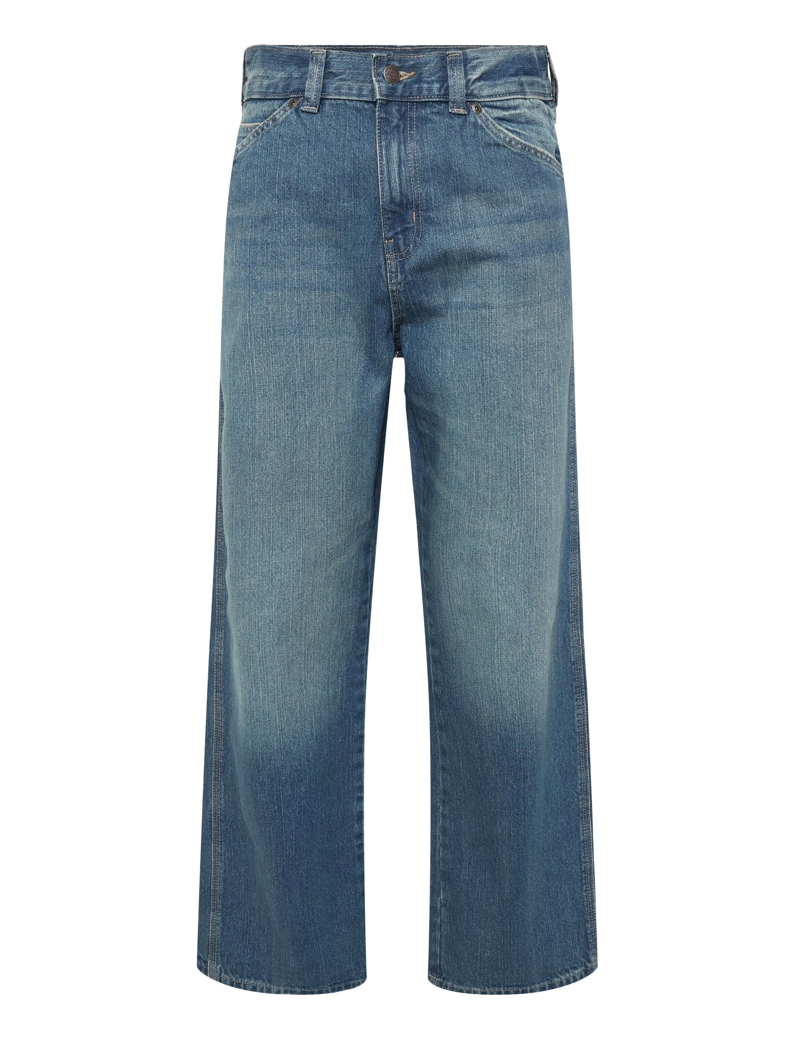 Dickies SPRINGERVILLE BAGGY STRAIGHT WORK JEANS - Jeans - MID BLUE FADE WASH / blue