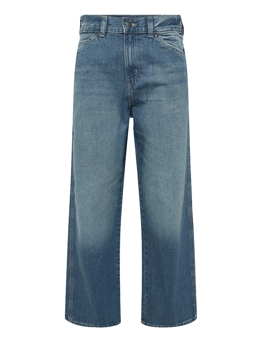 Dickies - SPRINGERVILLE BAGGY STRAIGHT WORK JEANS - weite jeans - mid blue fade wash - 0