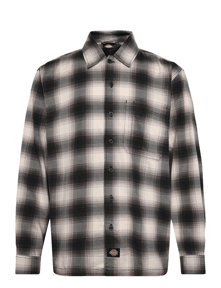 Dickies - GULFPORT FLANNEL SHIRT - flanellskjortor - black - 0