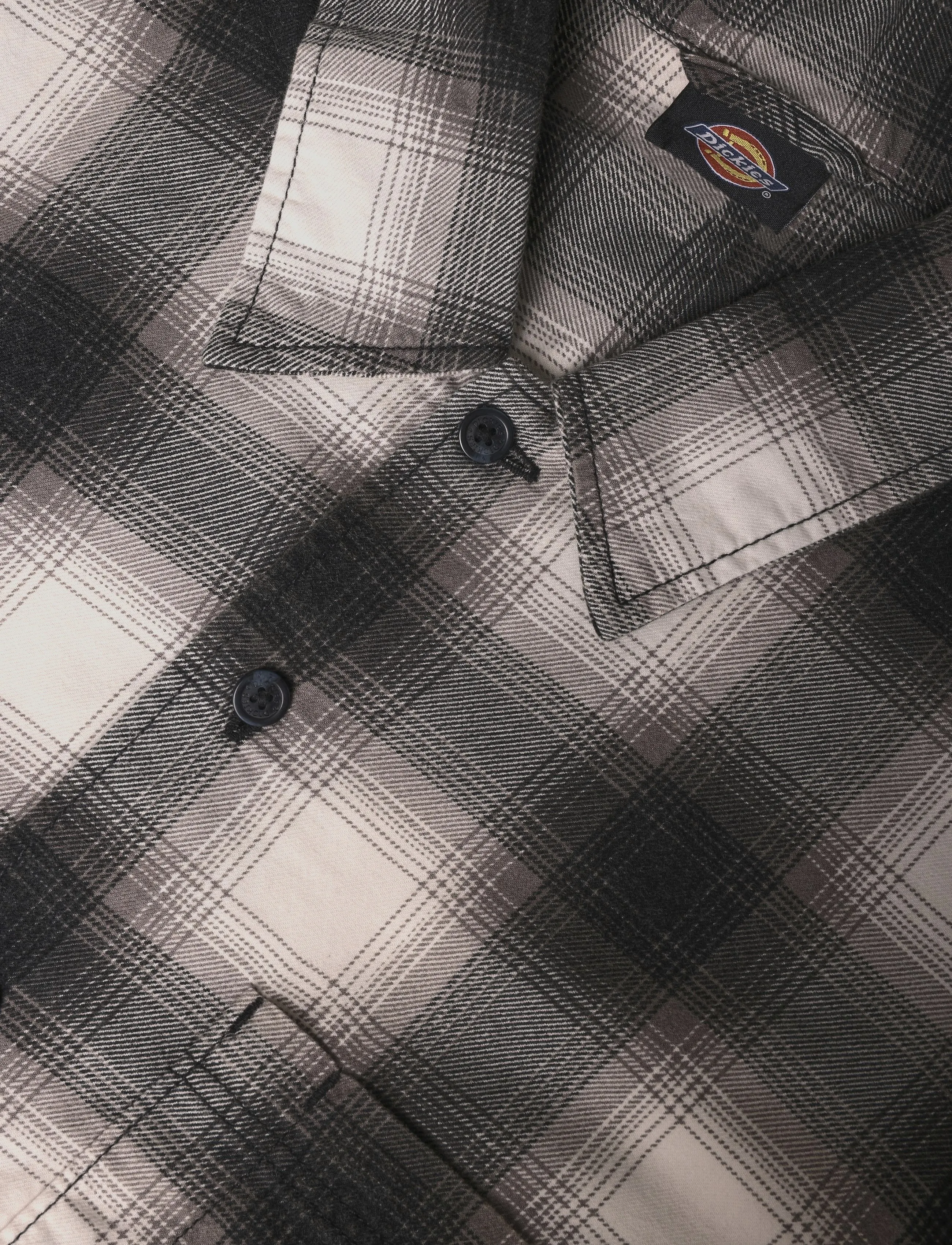 Dickies - GULFPORT FLANNEL SHIRT - flanellskjortor - black - 2