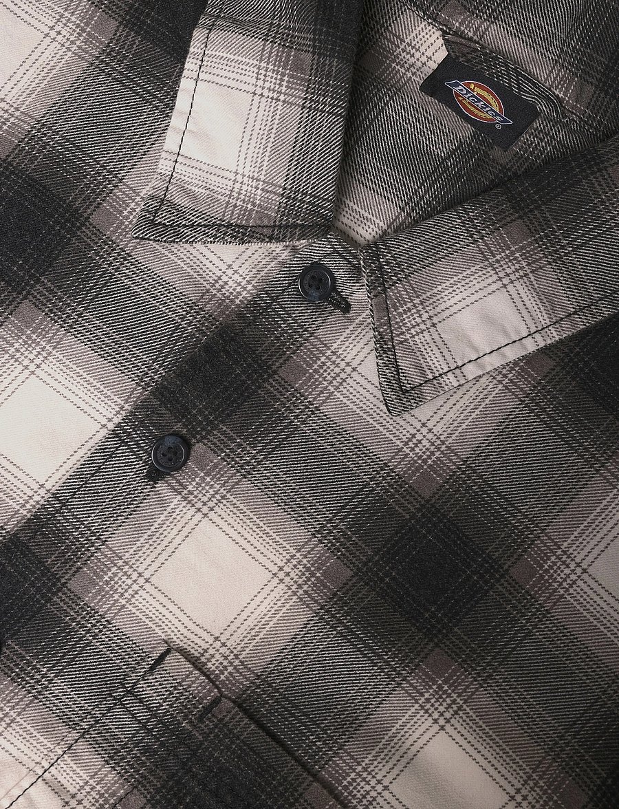 Dickies - GULFPORT FLANNEL SHIRT - flanellskjortor - black - 2