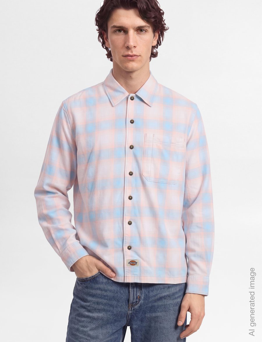 Dickies - GULFPORT FLANNEL SHIRT - flanell-hemden - bone - 3