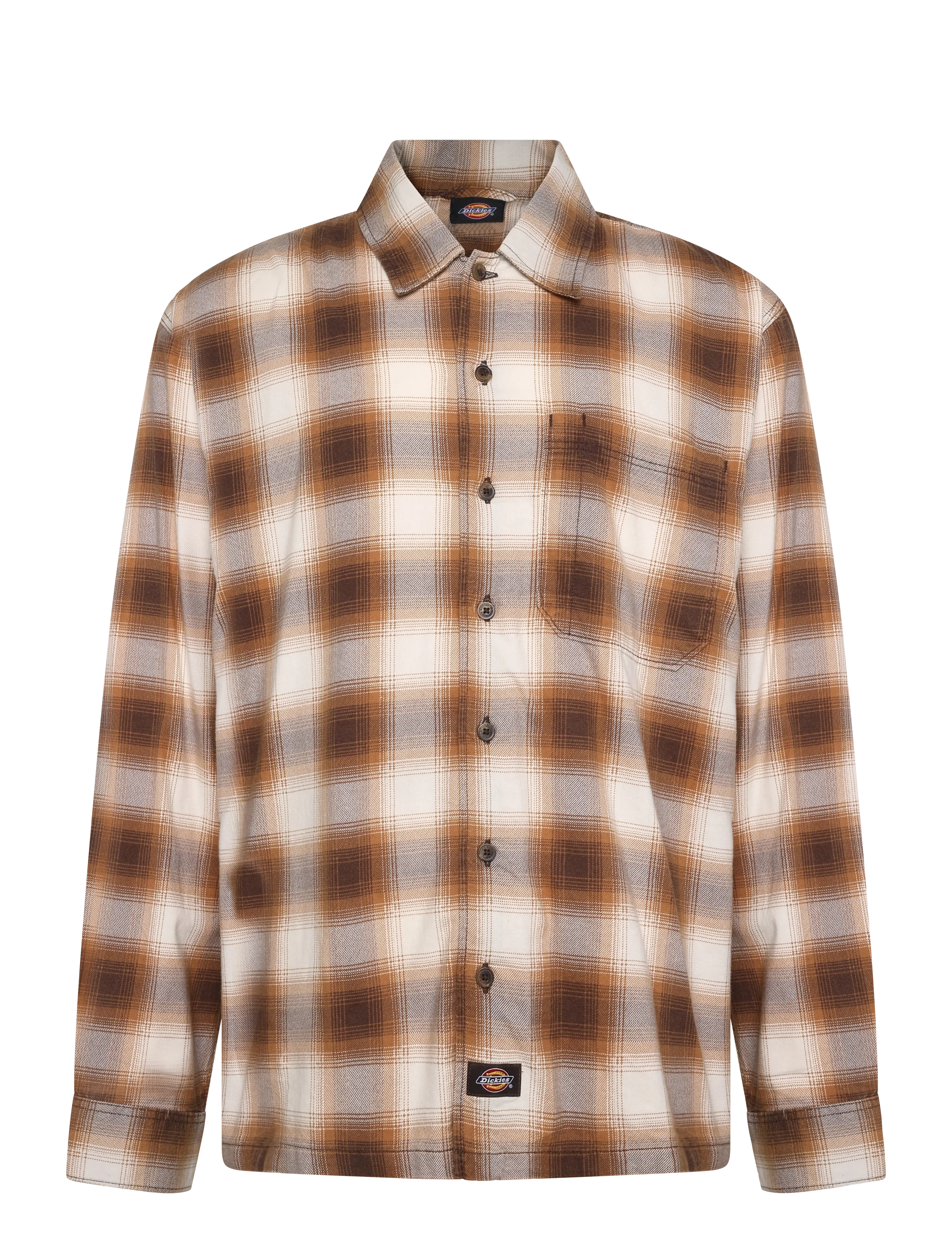 Dickies GULFPORT FLANNEL SHIRT - Casual skjorter - CHOCOLATE BROWN / brown