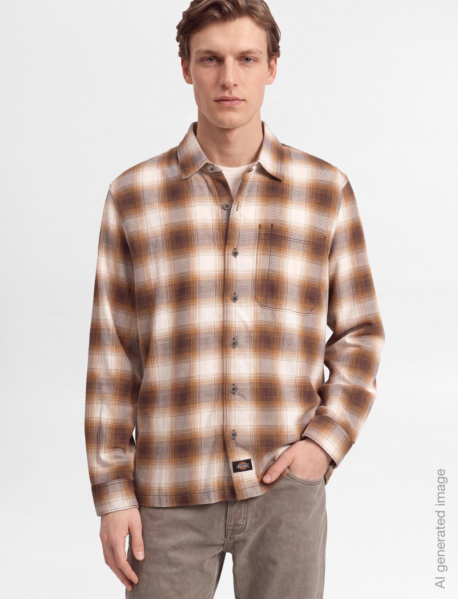 Dickies - GULFPORT FLANNEL SHIRT - flanell-hemden - chocolate brown - 3