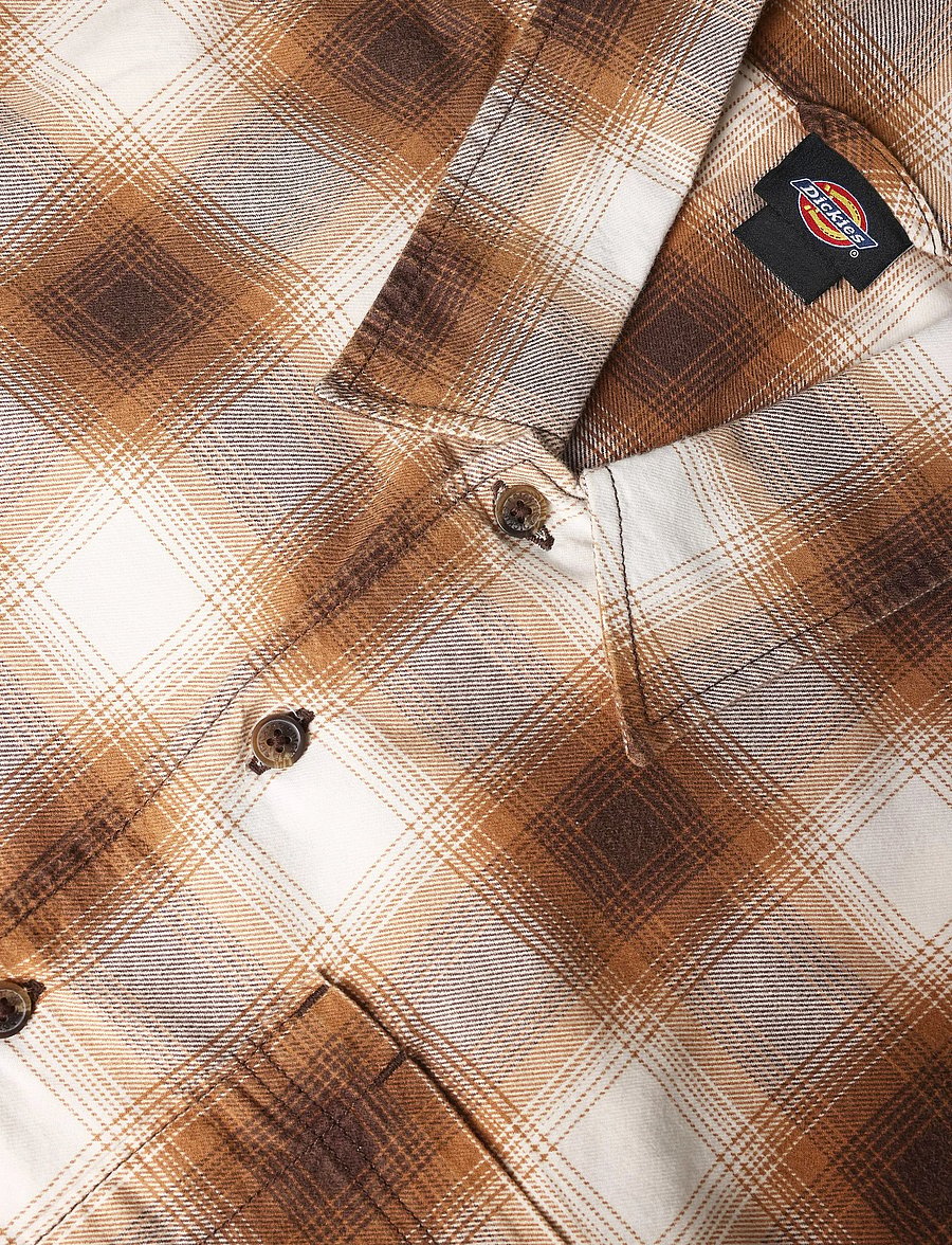 Dickies - GULFPORT FLANNEL SHIRT - flannel-skjorter - chocolate brown - 2