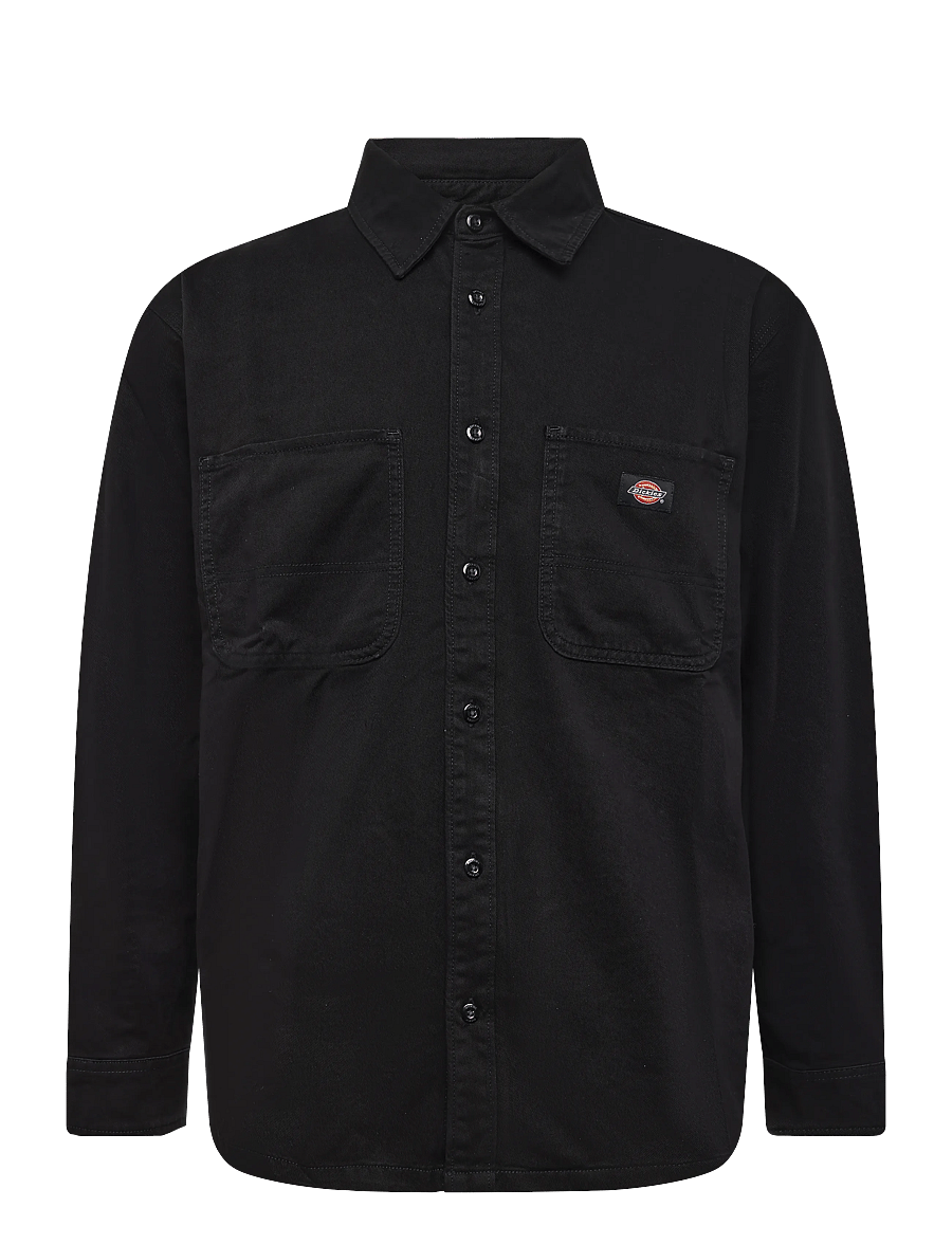 Dickies - 247 GARMENT DYED WORK SHIRT - triibulised särgid - black - 0