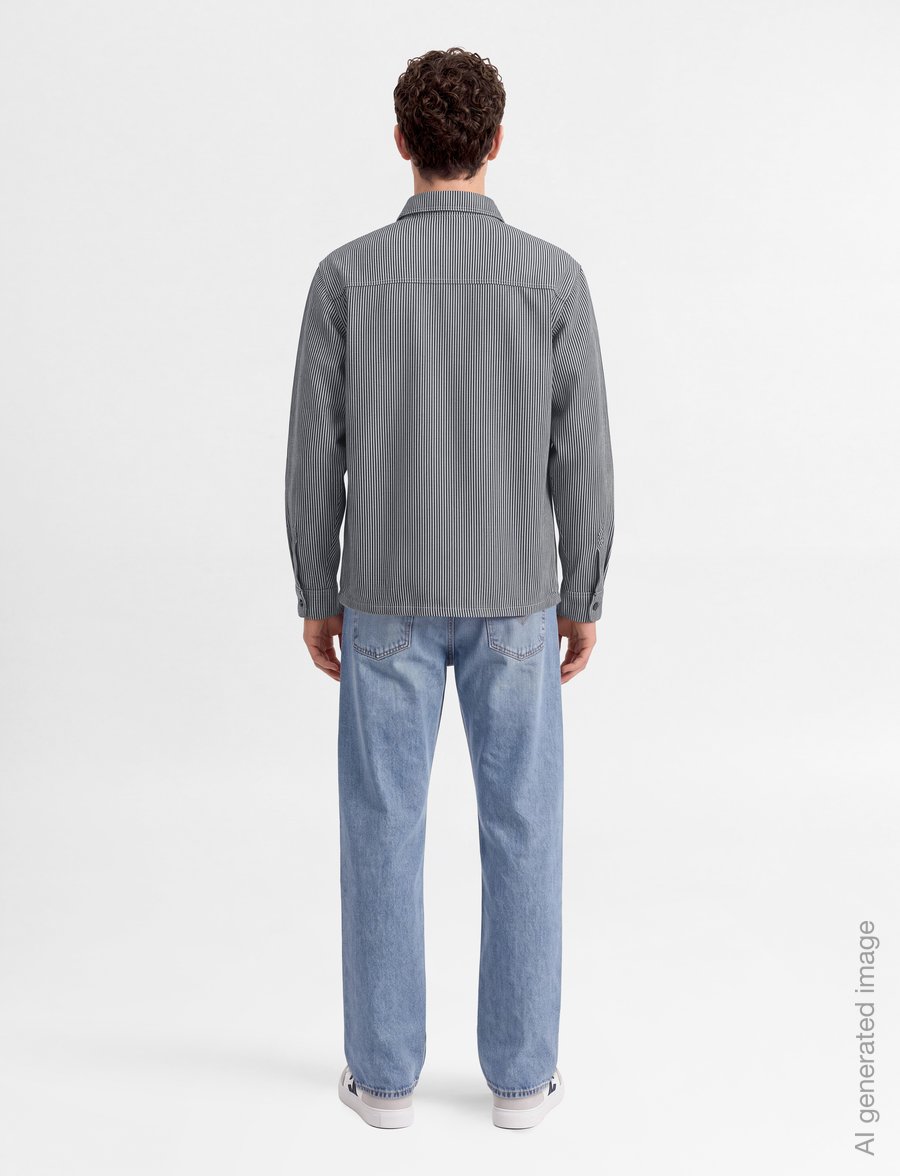 Dickies - 247 GARMENT DYED WORK SHIRT - striped shirts - retro indigo - 4