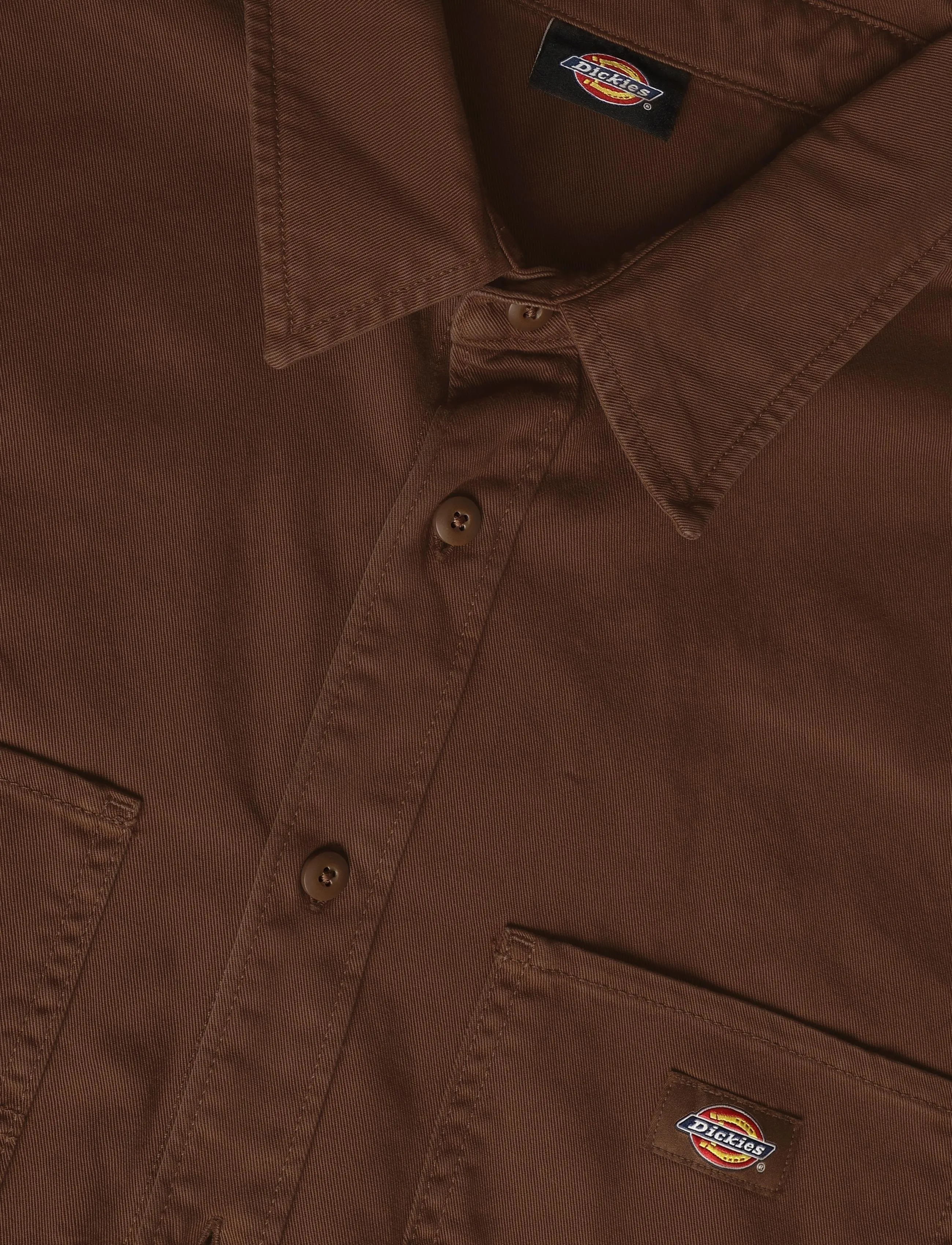 Dickies - 247 GARMENT DYED WORK SHIRT - triibulised särgid - timber brown - 2