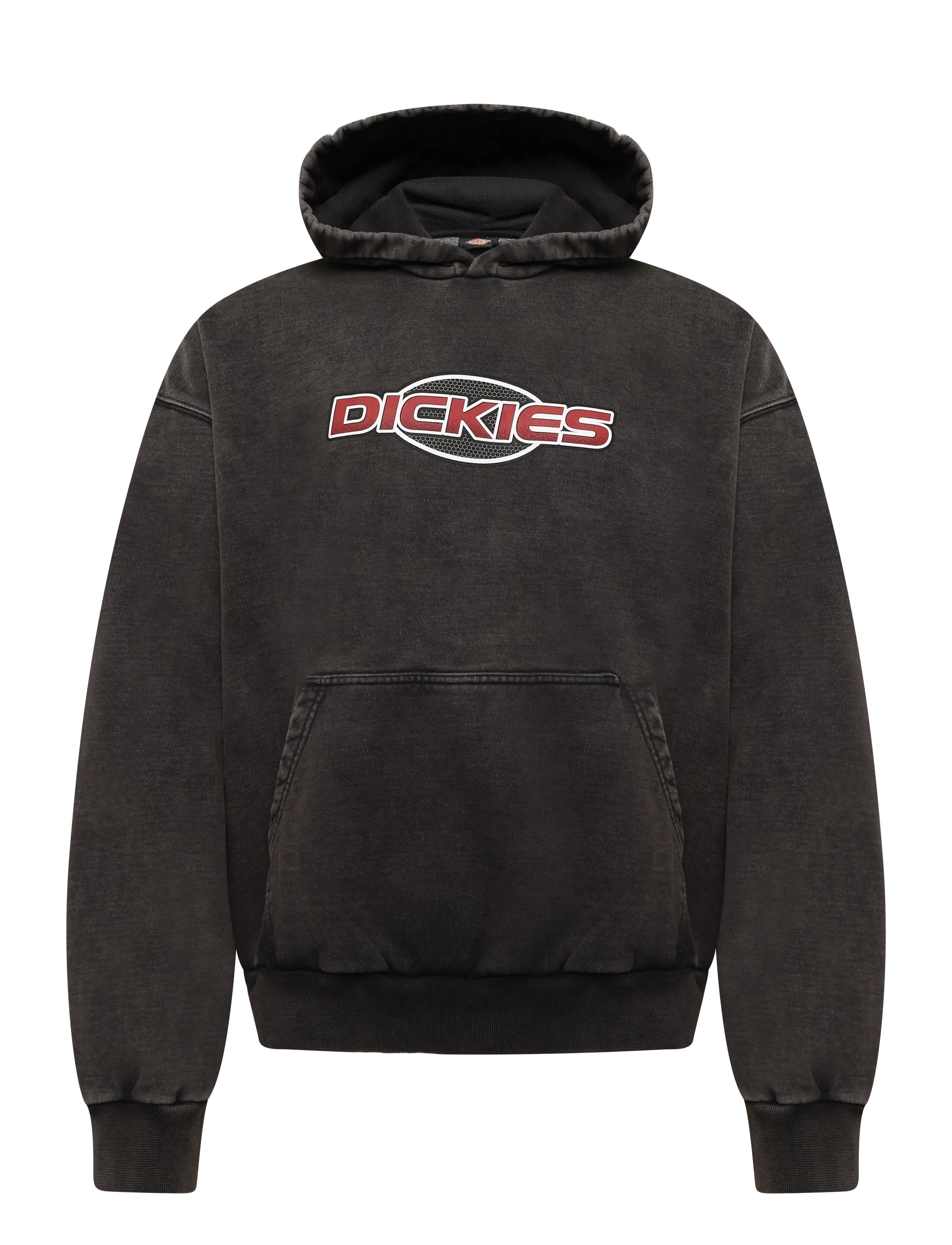 Dickies Somerton Hoodie, Herren, Verwaschener Hoodie, Schwarz, Gr.S