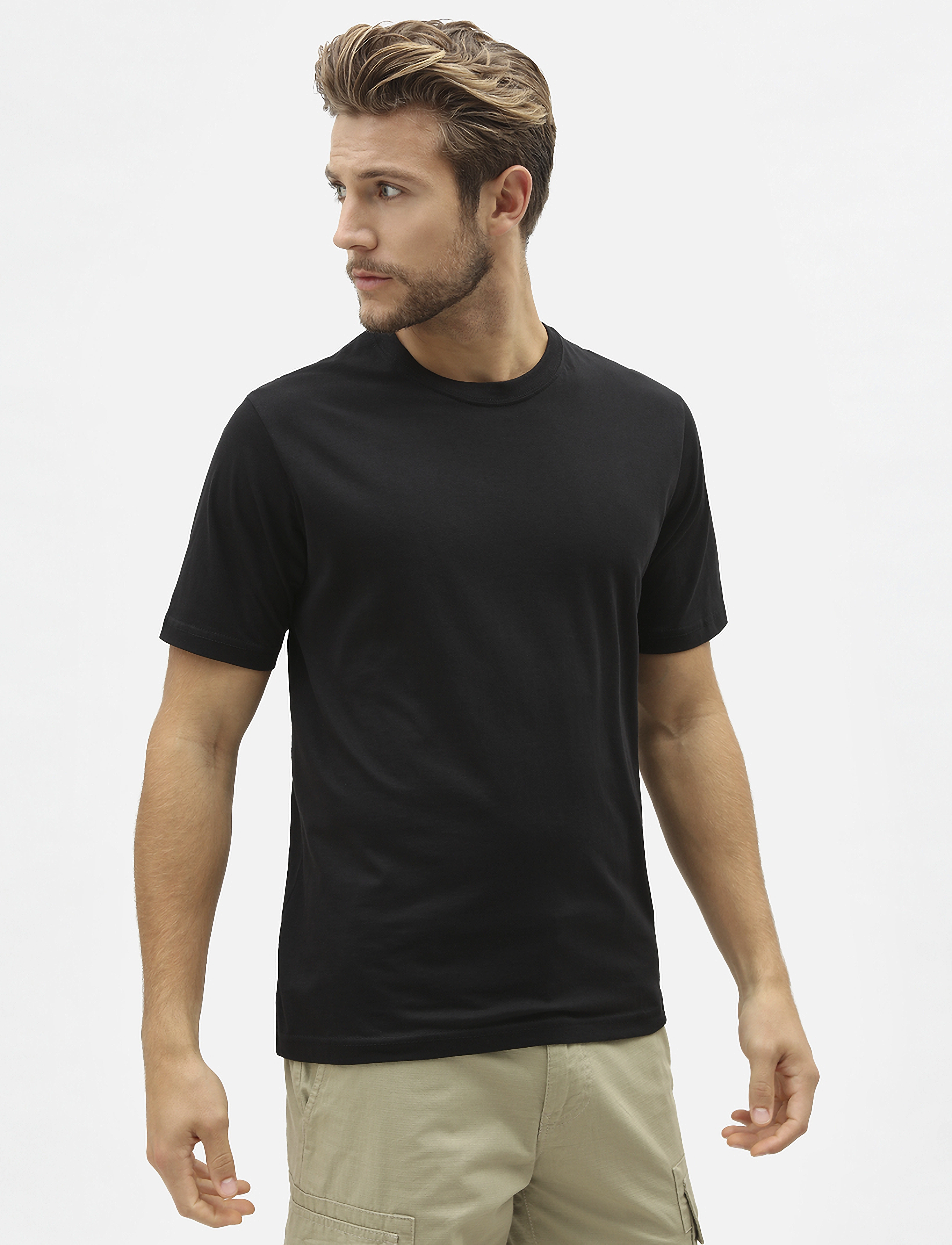 Dickies Tsht Pk, S, T-shirts, Schwarz - Short-sleeved, Männerswear