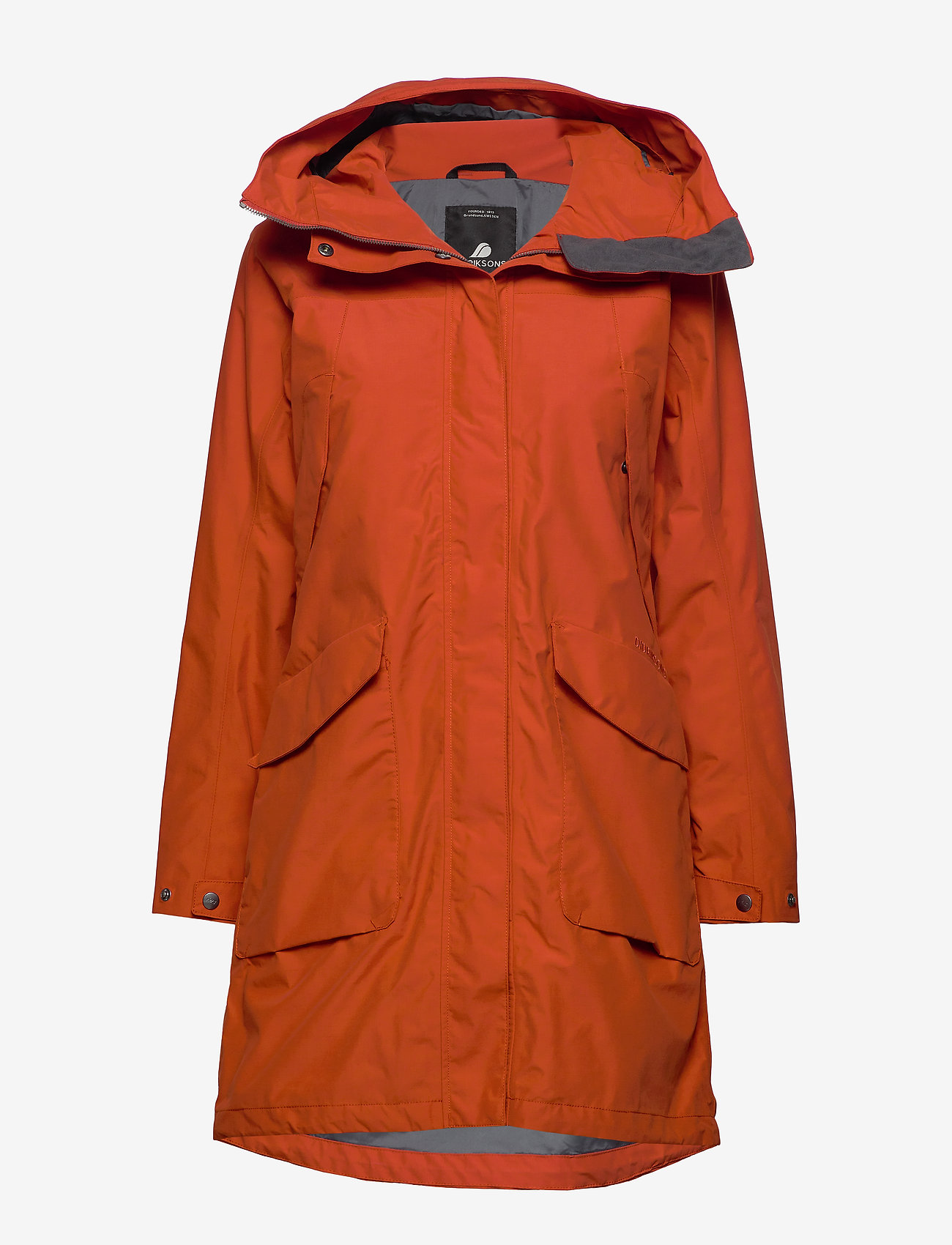 Didriksons - AGNES WNS COAT 3 - ember red - 0