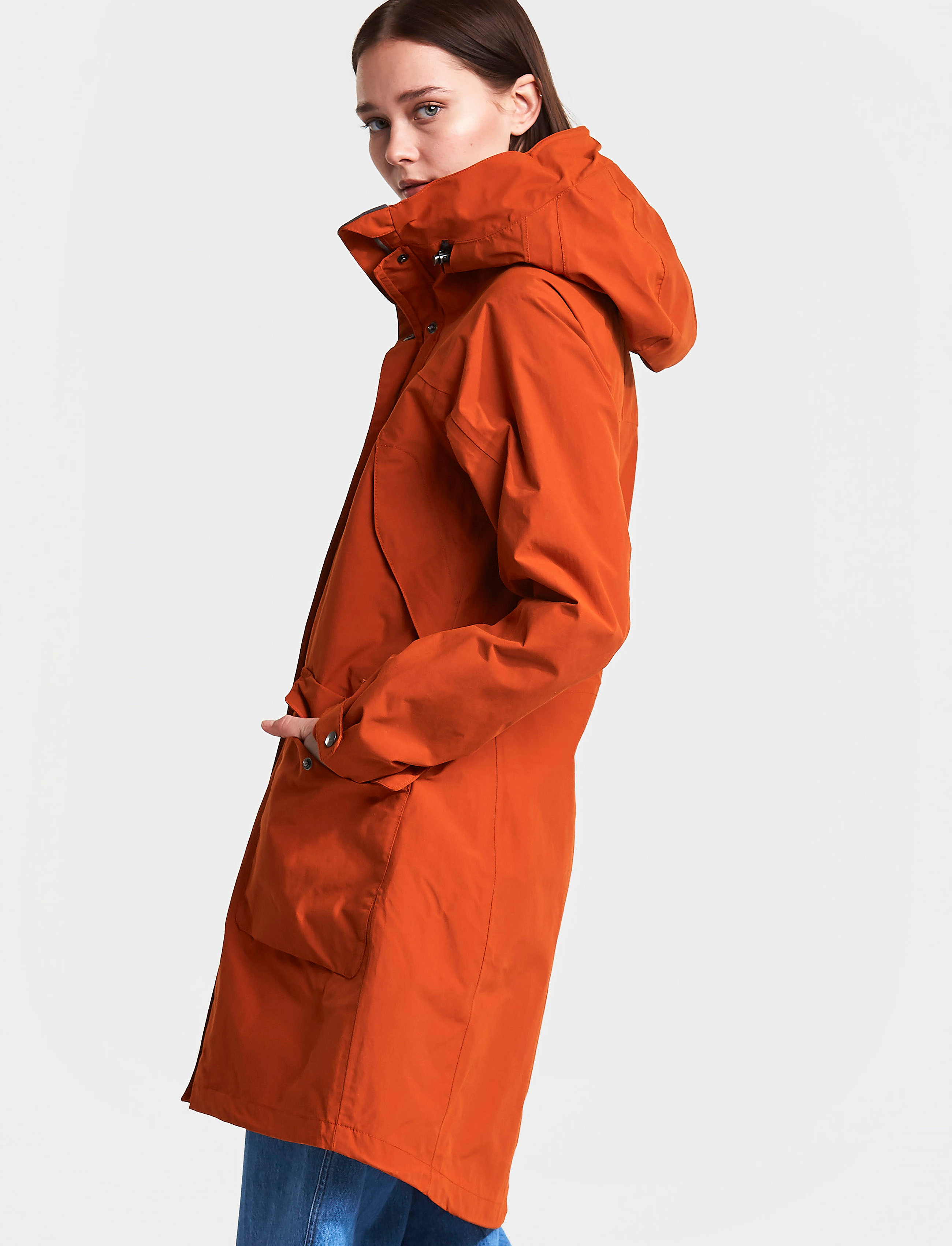 Didriksons - AGNES WNS COAT 3 - ember red - 5