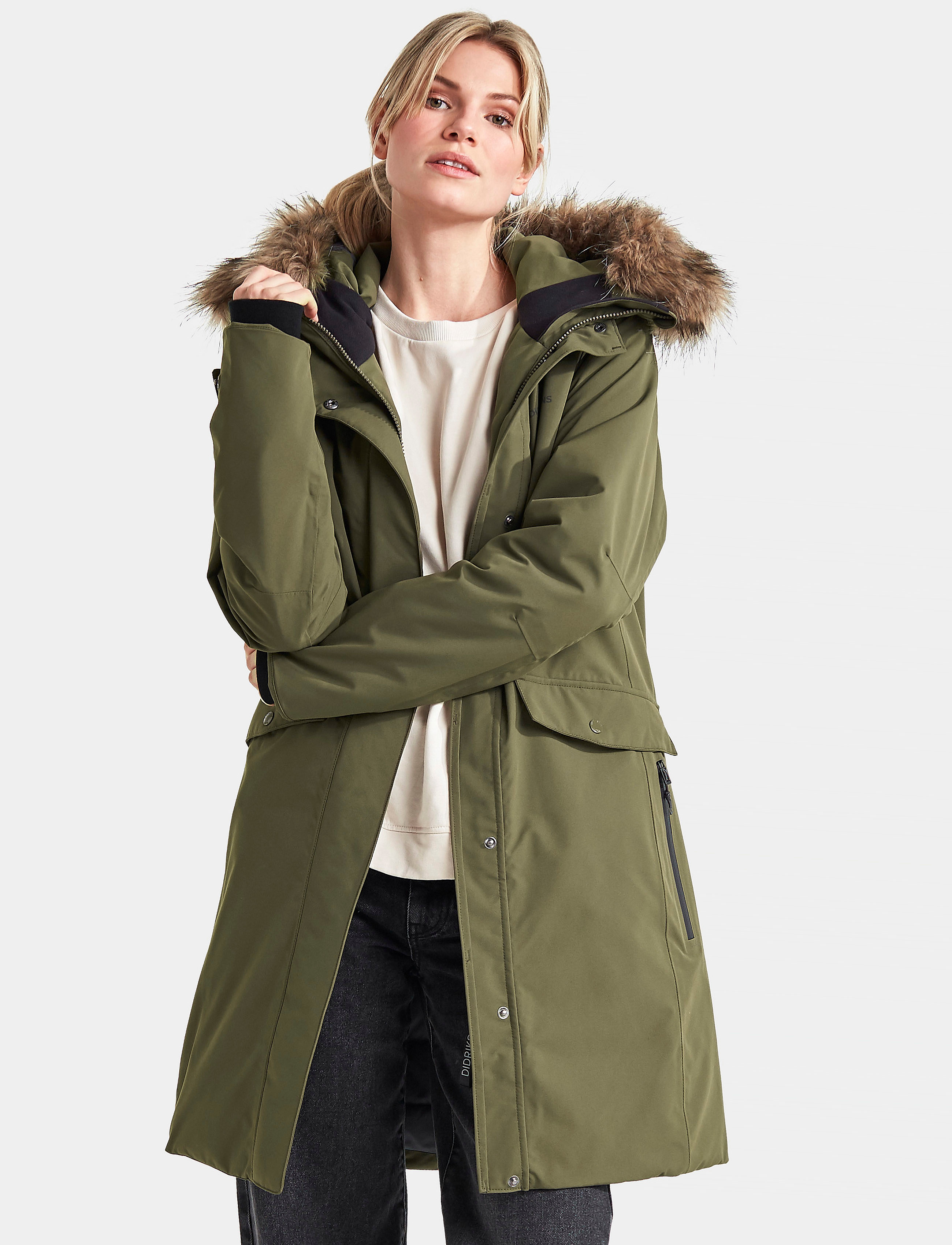 Didriksons - ERIKA WNS PARKA - fog green - 0