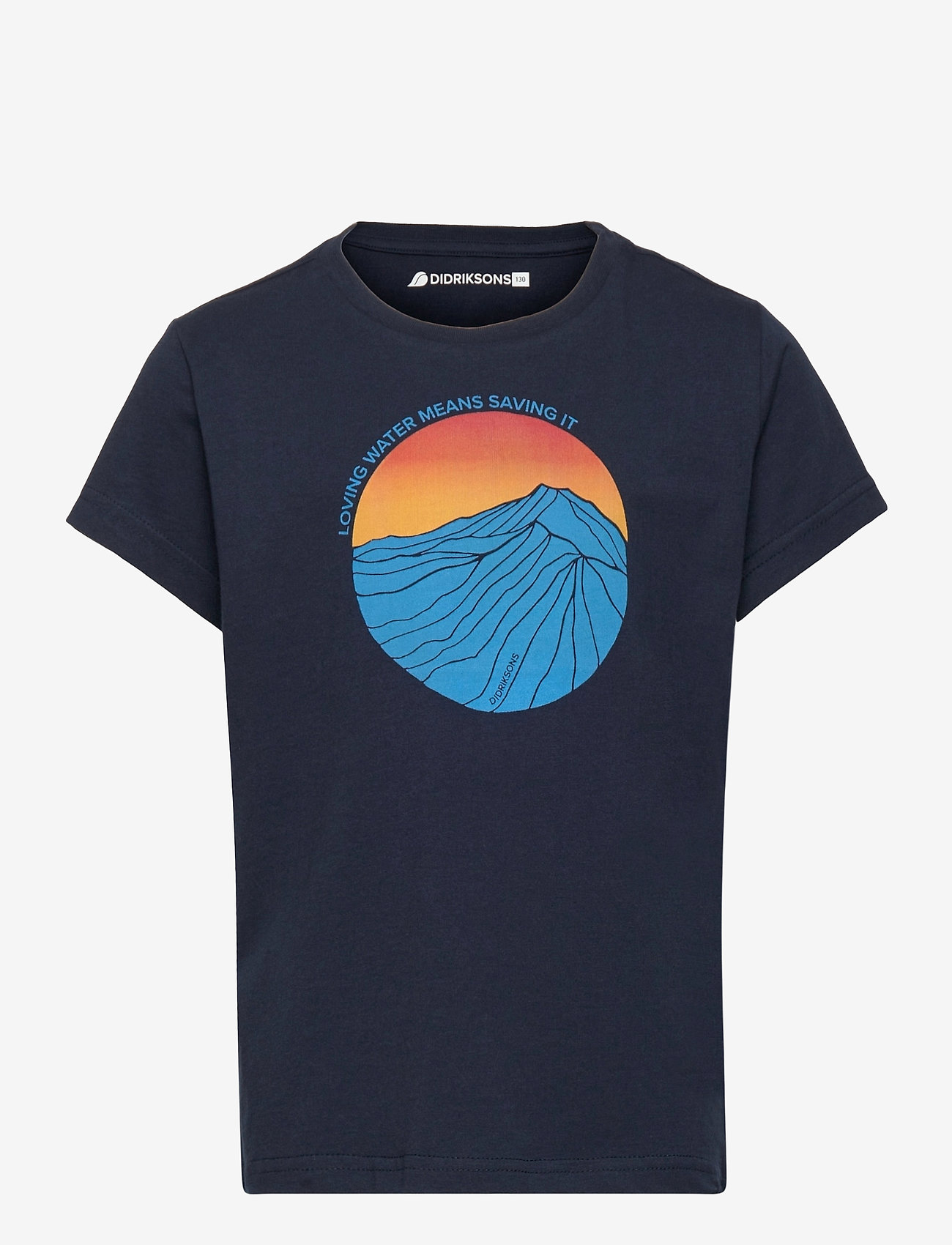 Didriksons - FRET KIDS T-SHIRT - navy - 0