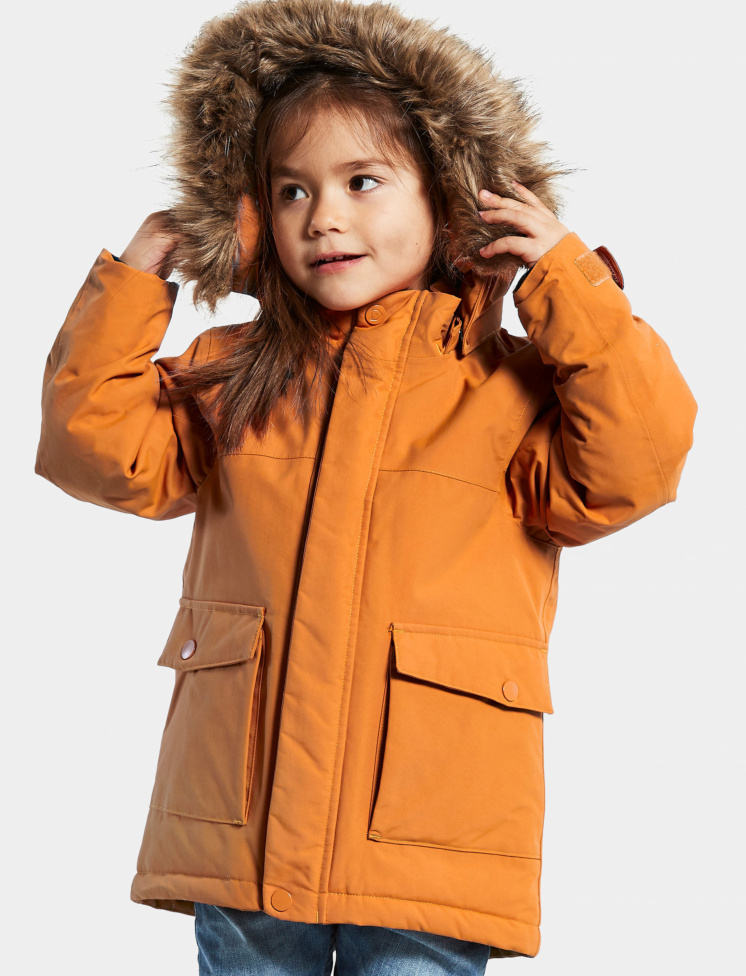 Didriksons - KURE KIDS PARKA 4 - burnt glow - 5