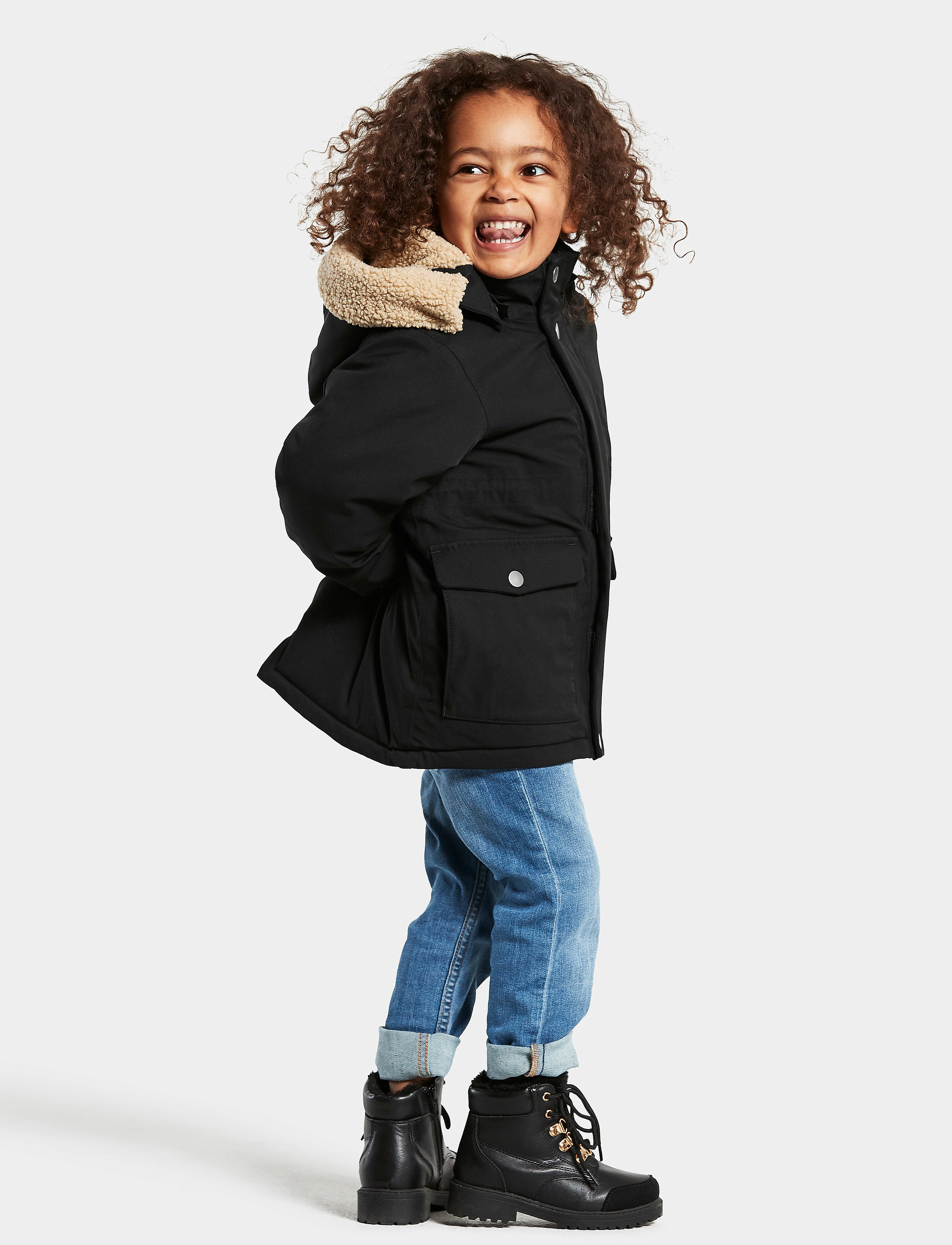 Didriksons - LIZZO KIDS PARKA - black - 3