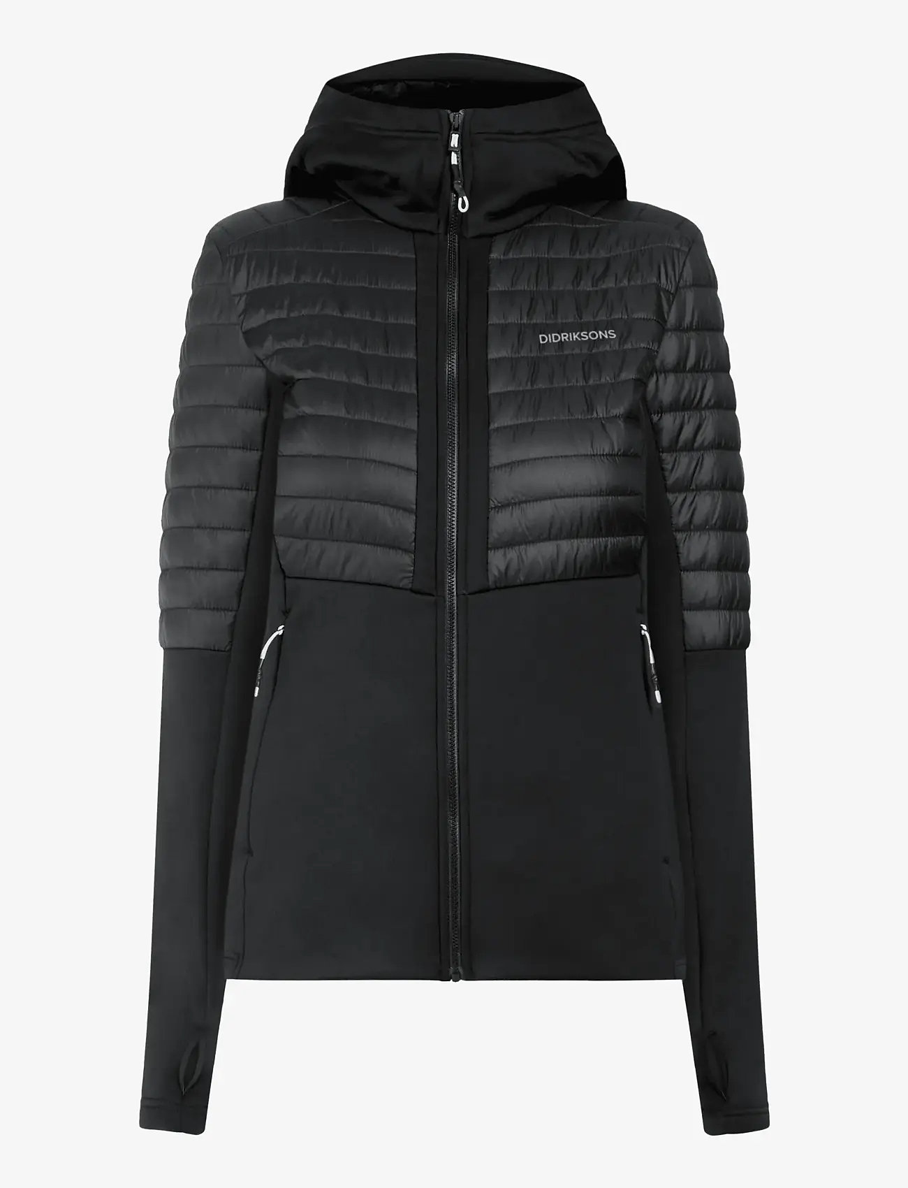 Didriksons ANNEMA WNS FULLZI 6 - Huvtröjor - BLACK / black