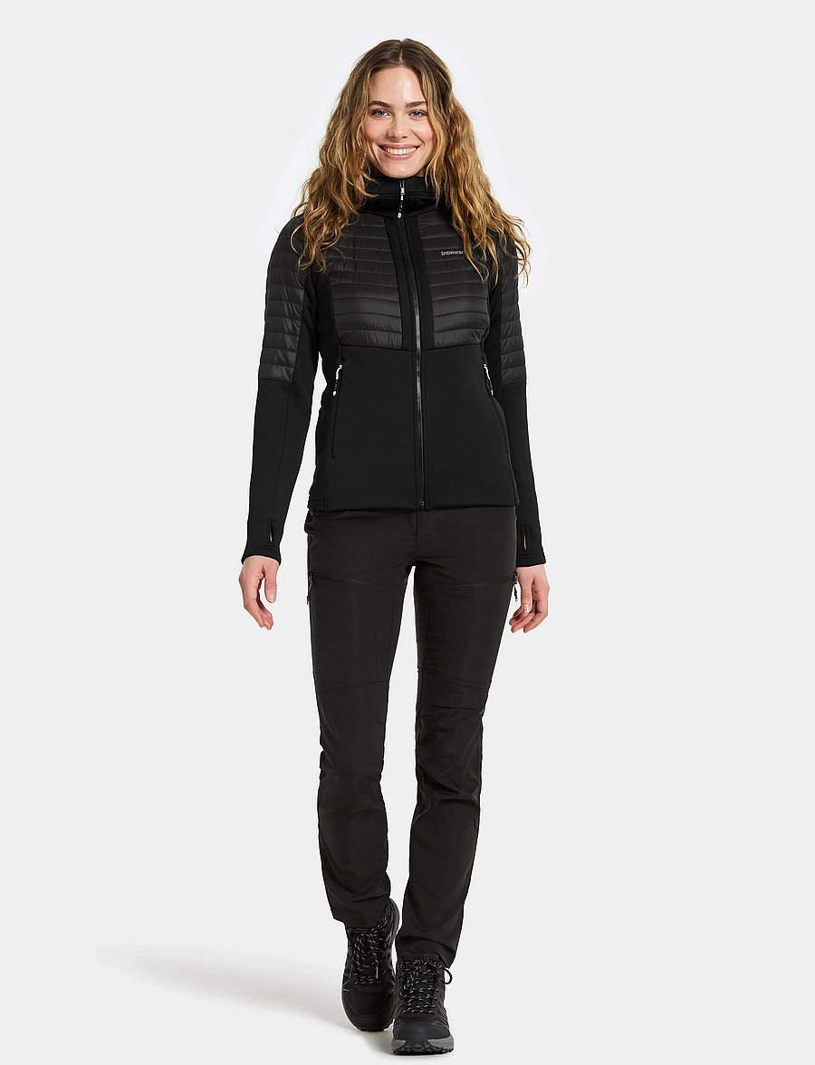 Didriksons - Annema Full-Zip - sweatshirts - black - 3