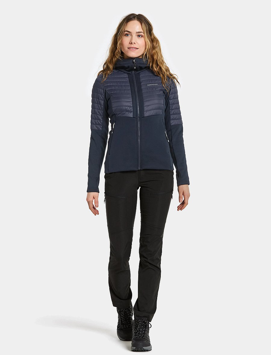 Didriksons - Annema Full-Zip - huvtröjor - dark night blue - 3