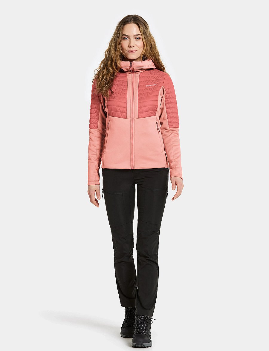 Didriksons - ANNEMA WNS FULLZI 6 - sweatshirts - powder pink - 3