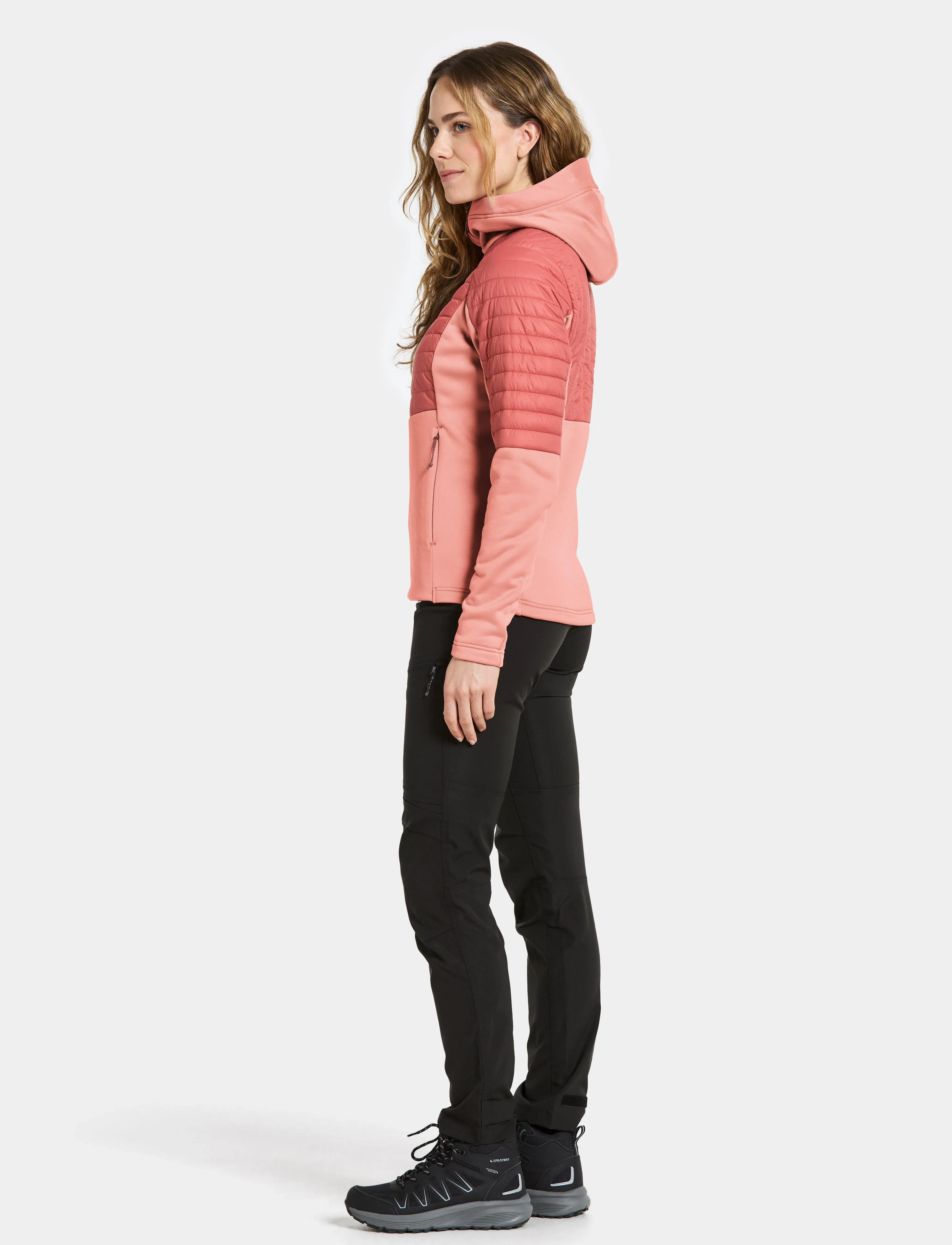 Didriksons - Annema Full-Zip - hættetrøjer - powder pink - 5