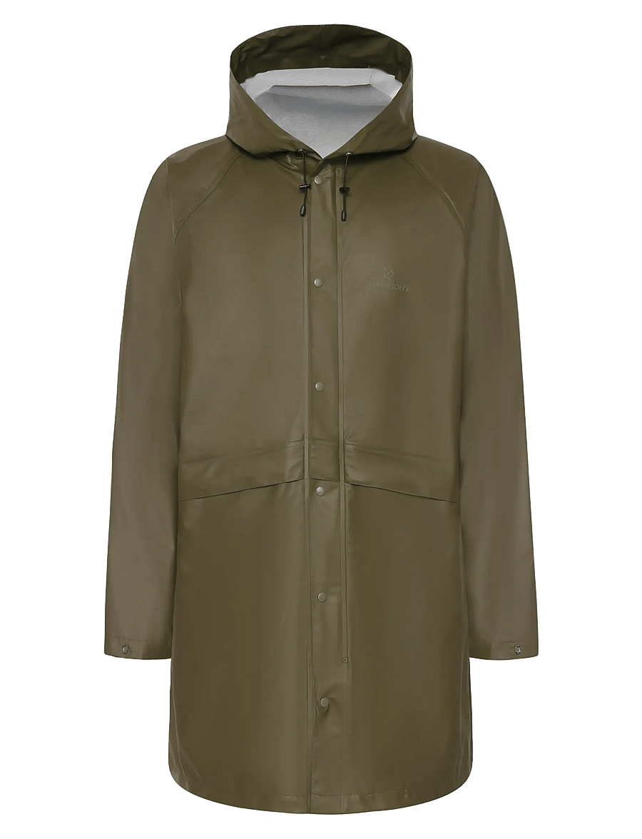 Didriksons - AVON USX PARKA - regnjackor - fog green - 1