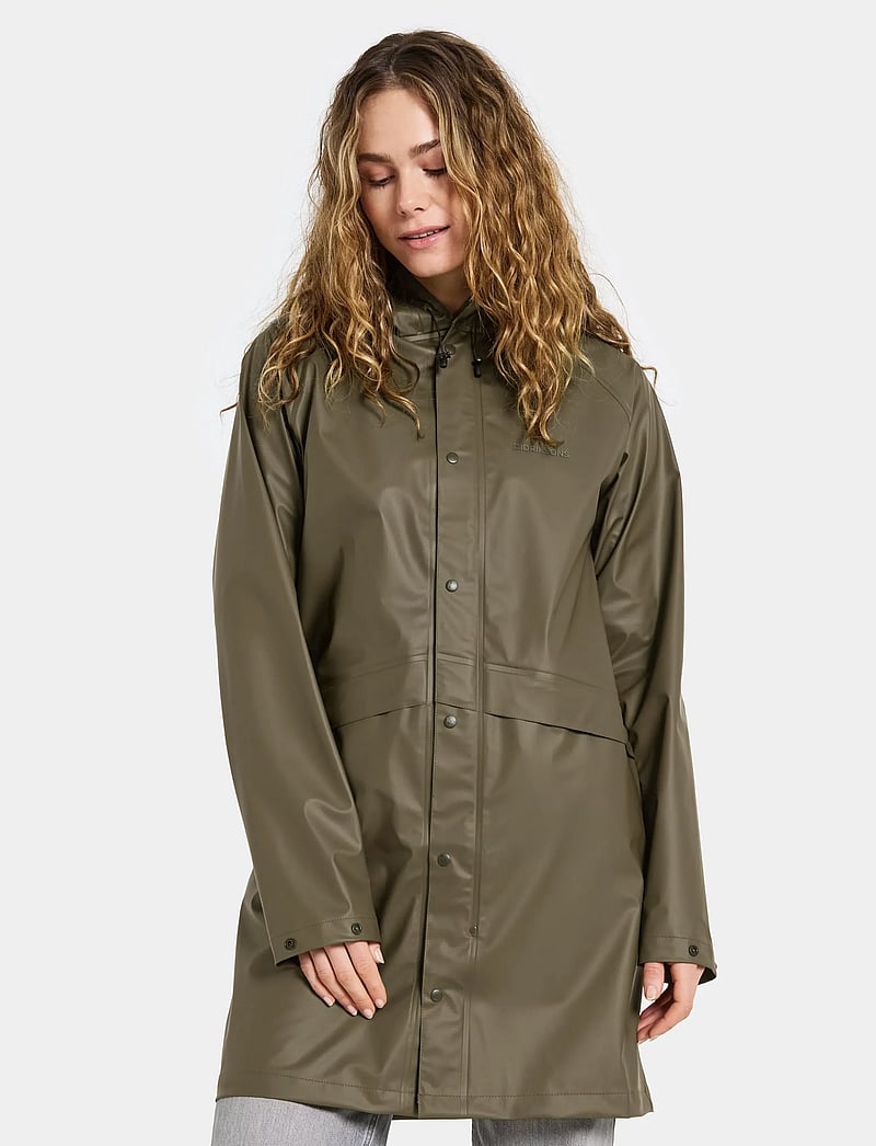 Didriksons - AVON USX PARKA - regnjakker - fog green - 0