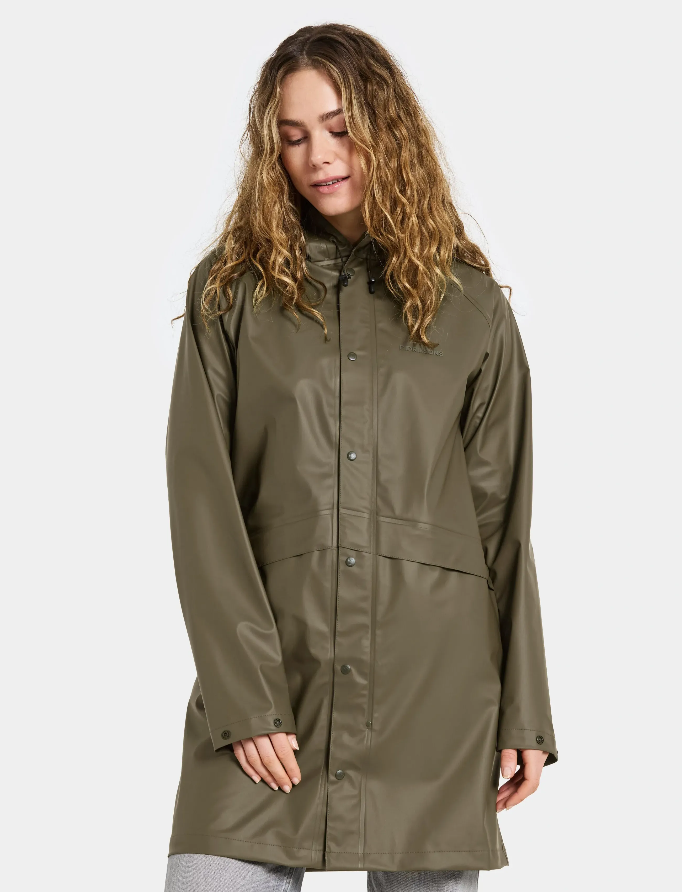 Didriksons AVON USX PARKA - Regenmäntel - FOG GREEN / green